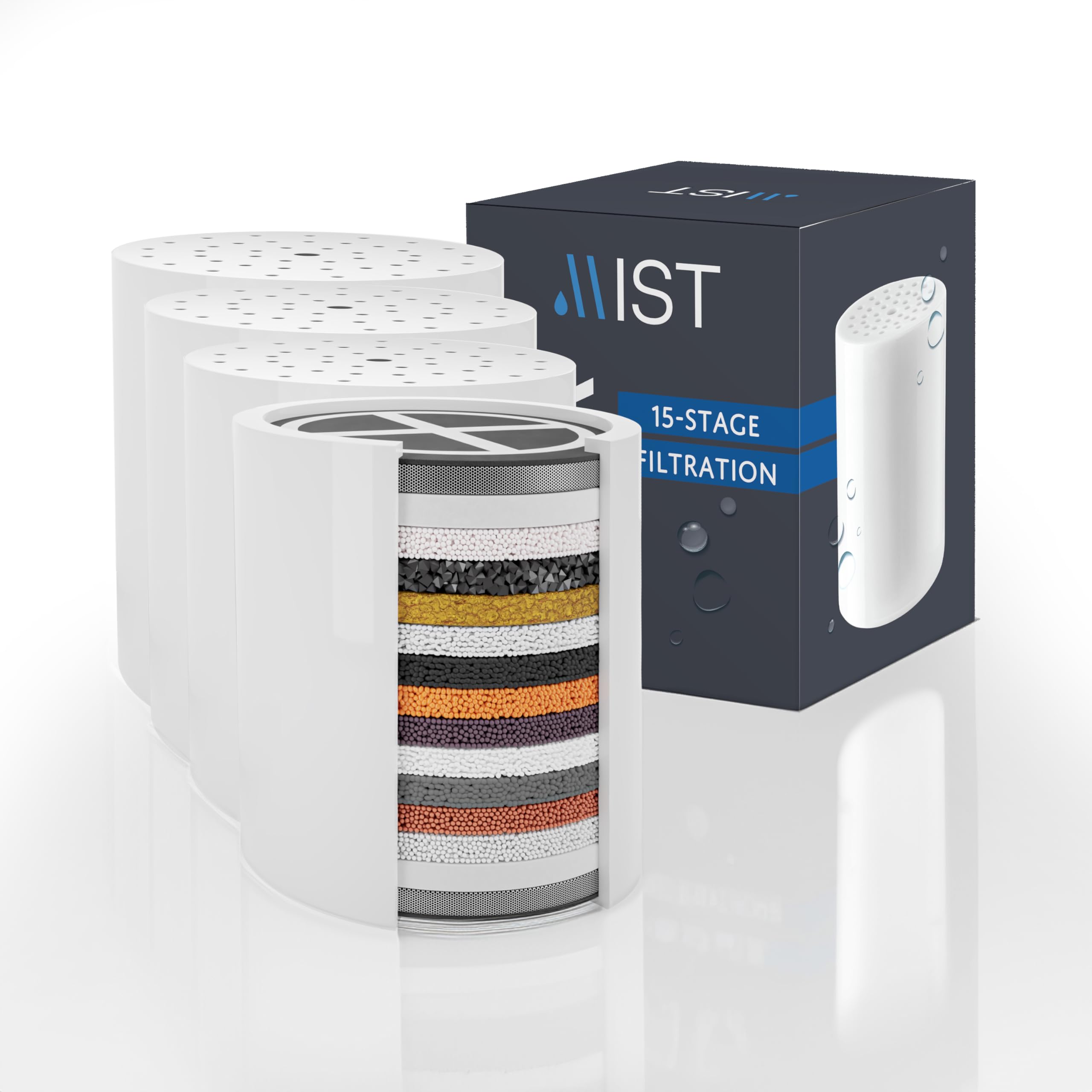 Mist MSC481 MSS081 KDF Shower Replacement Filter 4 -Pack