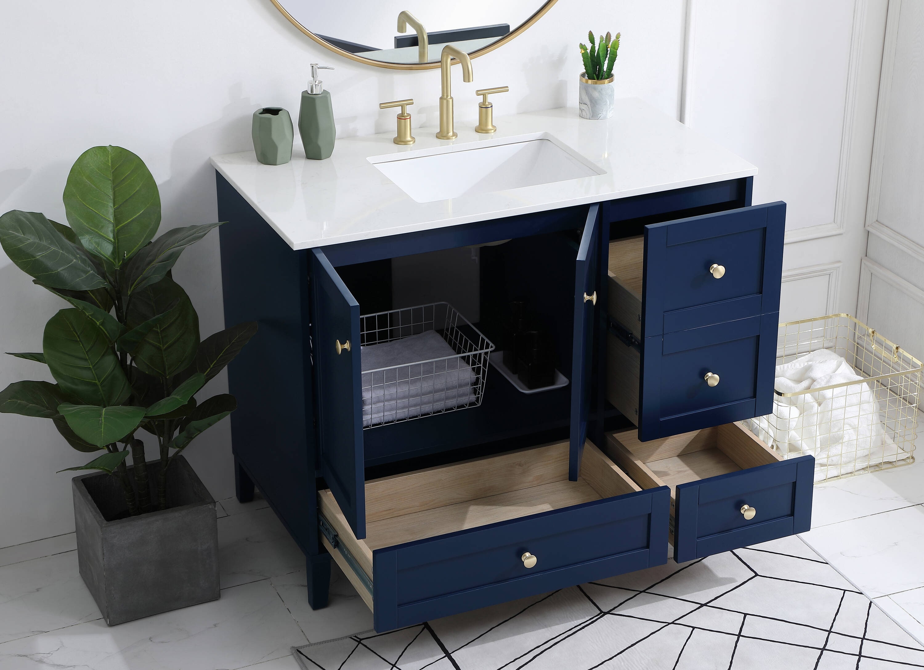 Elegant Decor FI54042BL Bath-Vanity-Combo - View #9