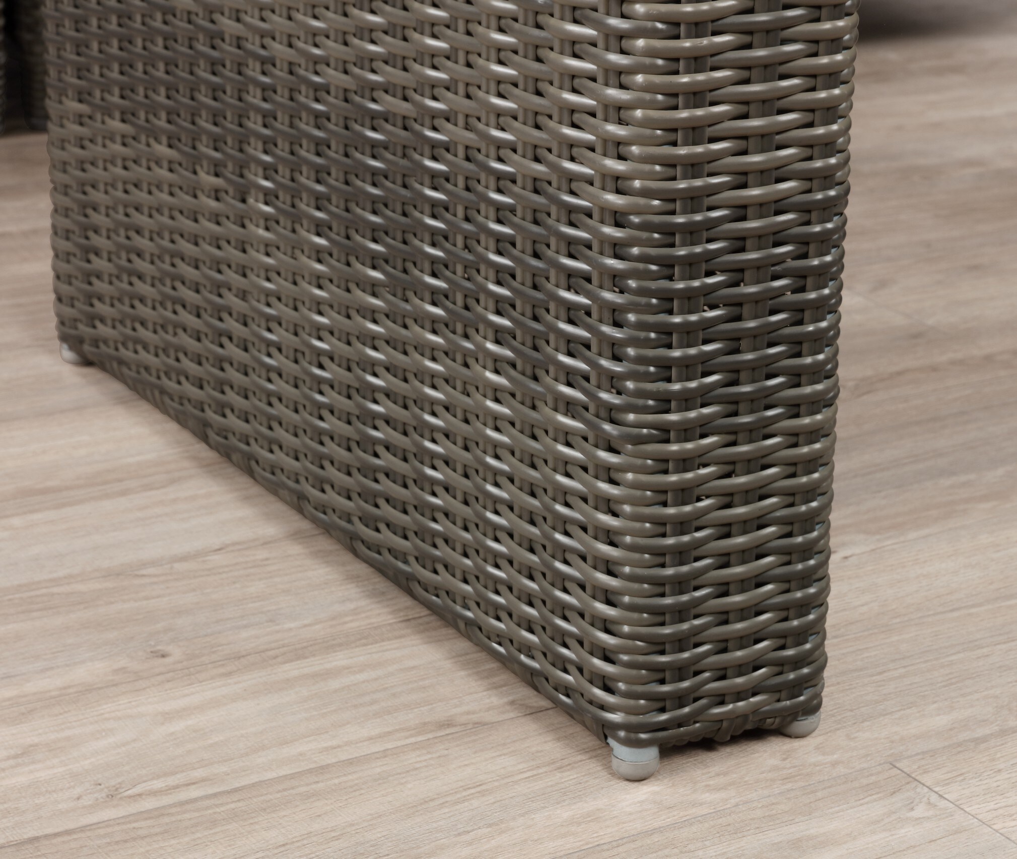 Asti Gray All-Weather Wicker Outdoor Cocktail Table