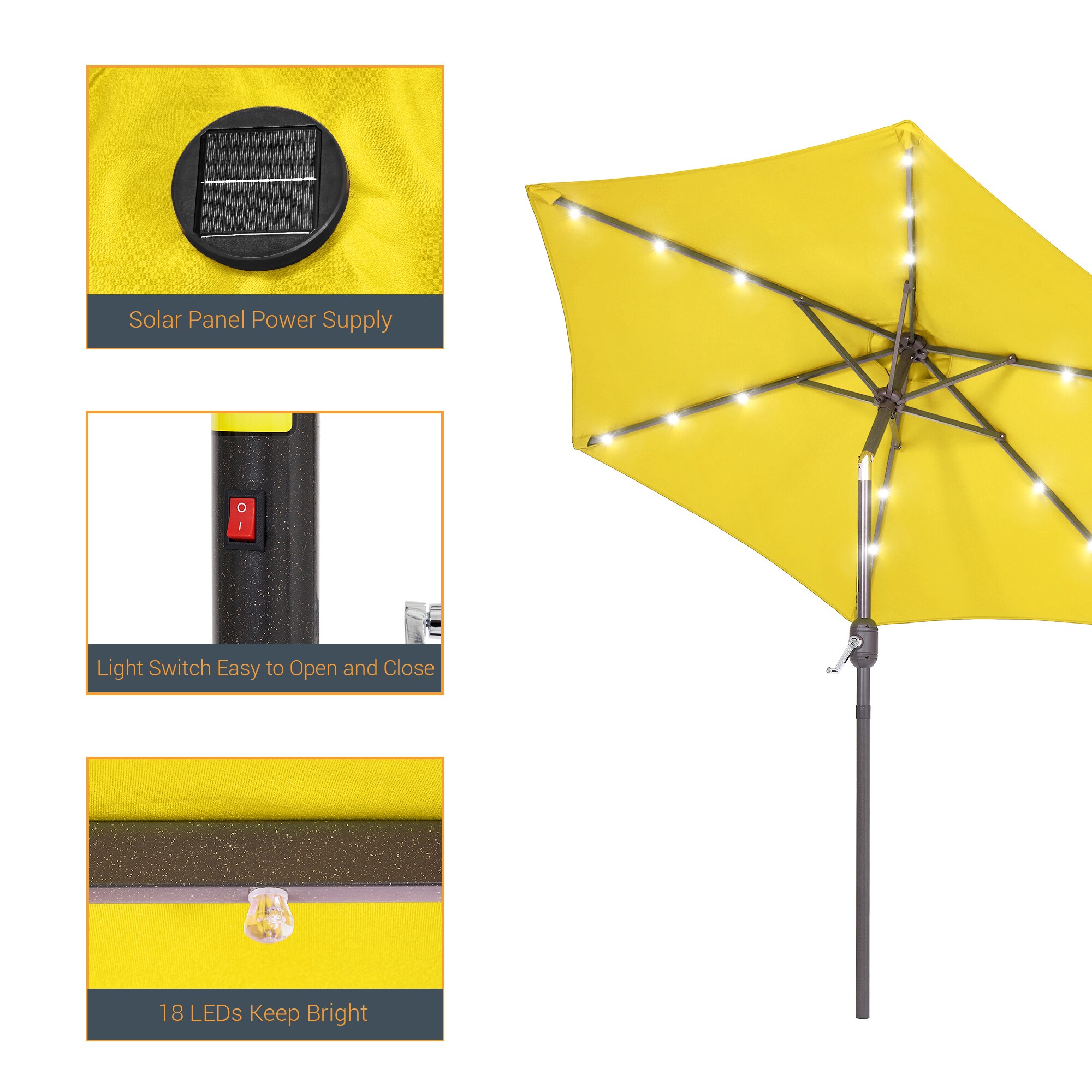 Sonkuki SD-TJLED75WT Umbrellas-2 - View #6