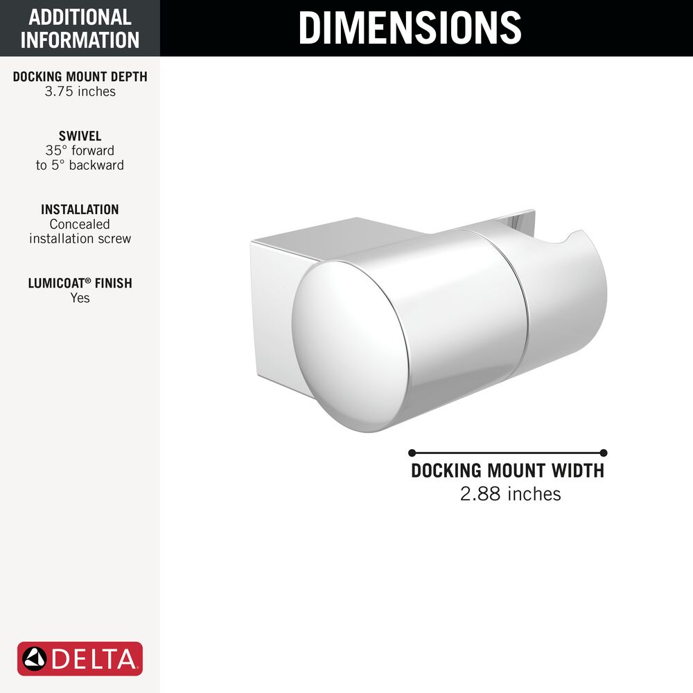 Delta U4113-PR Bath-Shower-Facc - View #2