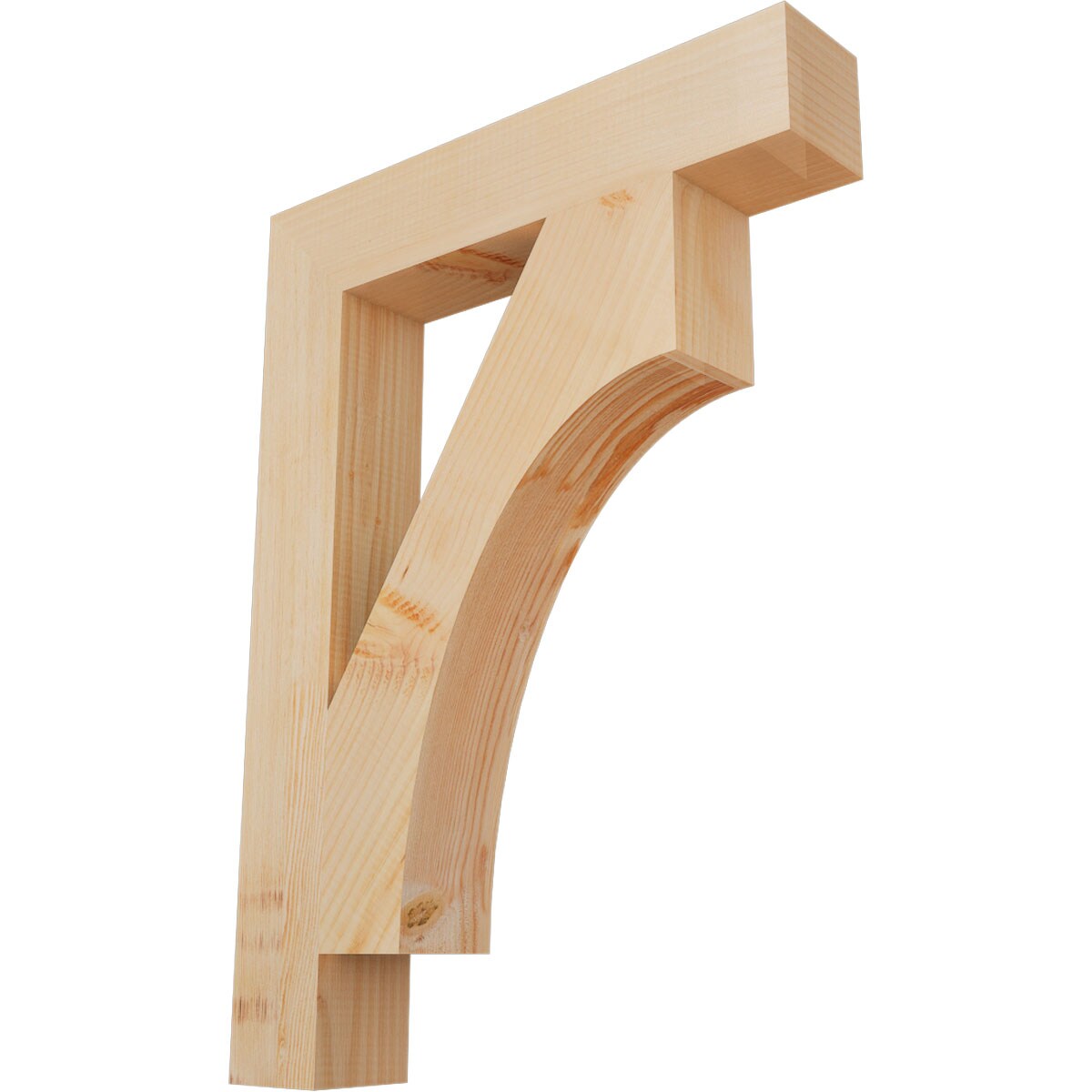Ekena Millwork BKT04X22X30WTL05SDF Westlake block smooth 3-1/2-in x 22-in x 30-in Douglas fir Brown Wood Standard bracket