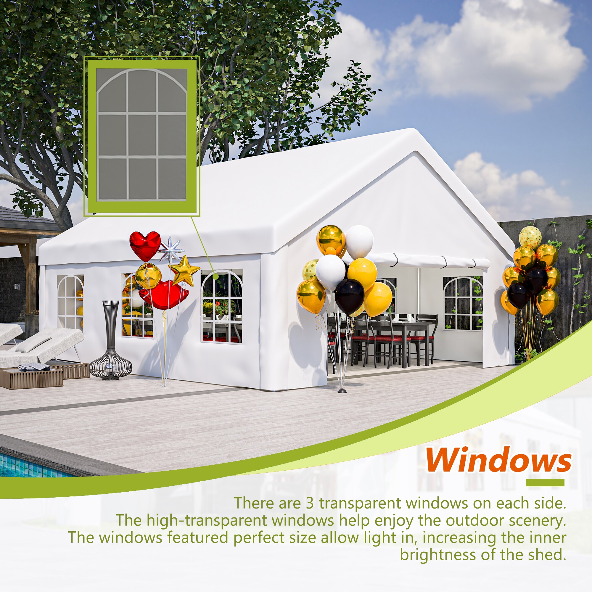 SINOFURN SYA330130GY Canopies-Sl - View #8