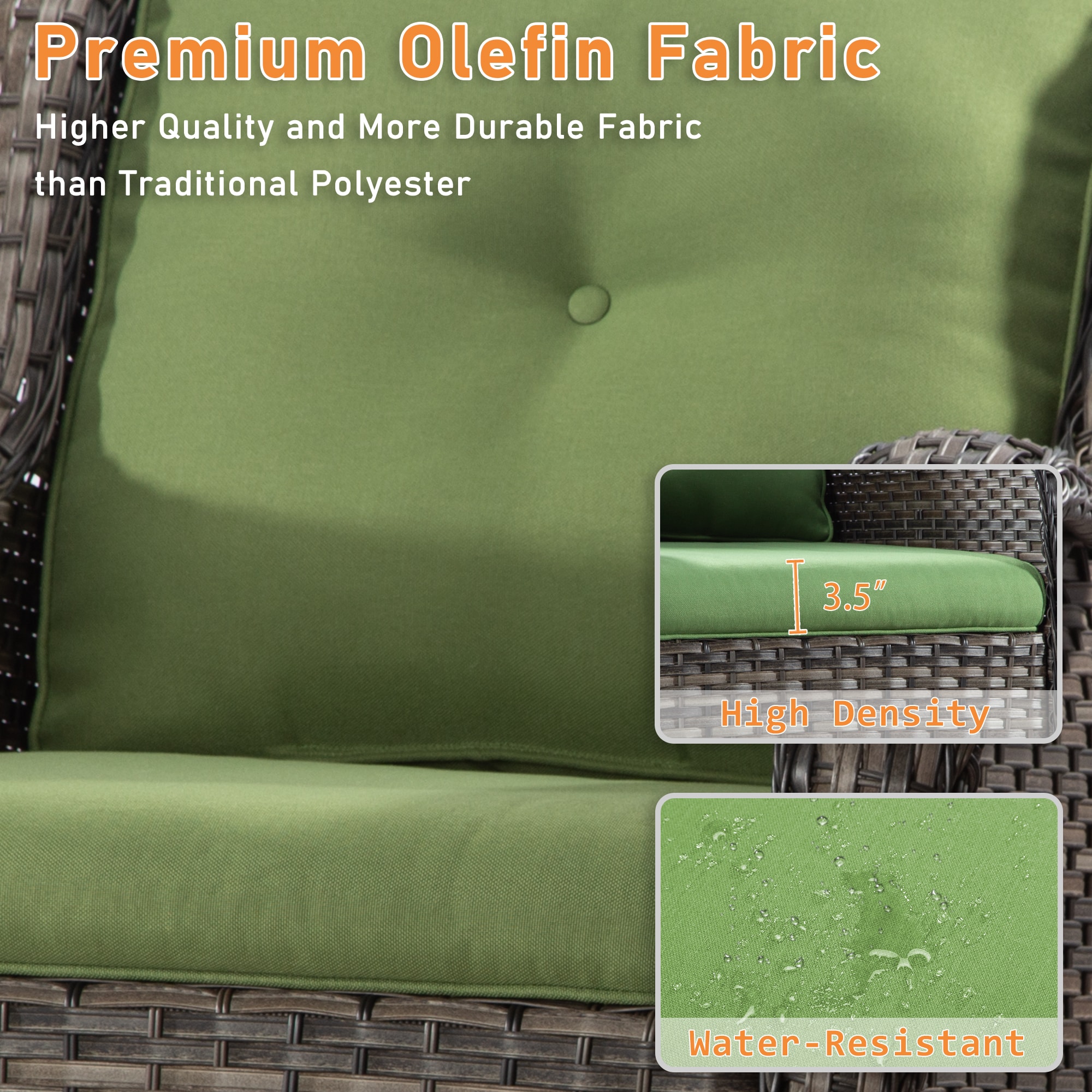 Gardenbee HGL-M04-GRN Patio-Chairs - View #4