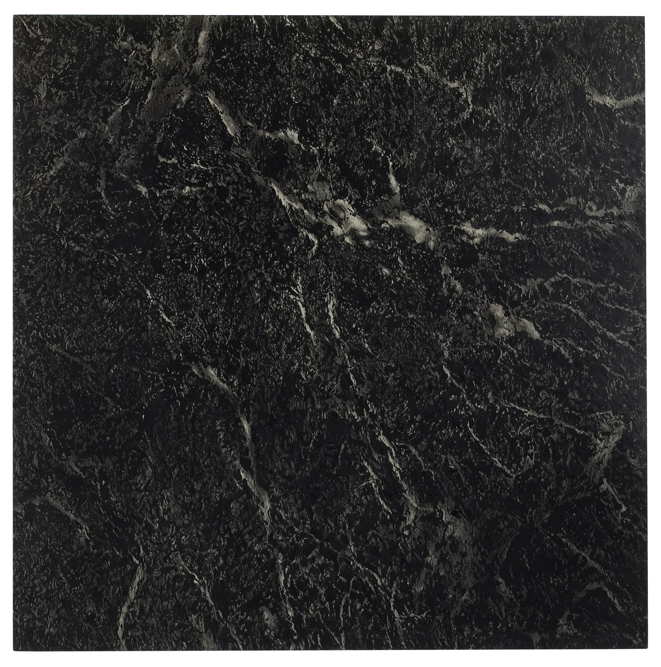 Achim Black with White Vein Marble 0.07-mil x 12-in W x 12-in L Peel and  Stick Vinyl Tile Flooring (20-sq ft/ Carton) in the Vinyl Tile department  at