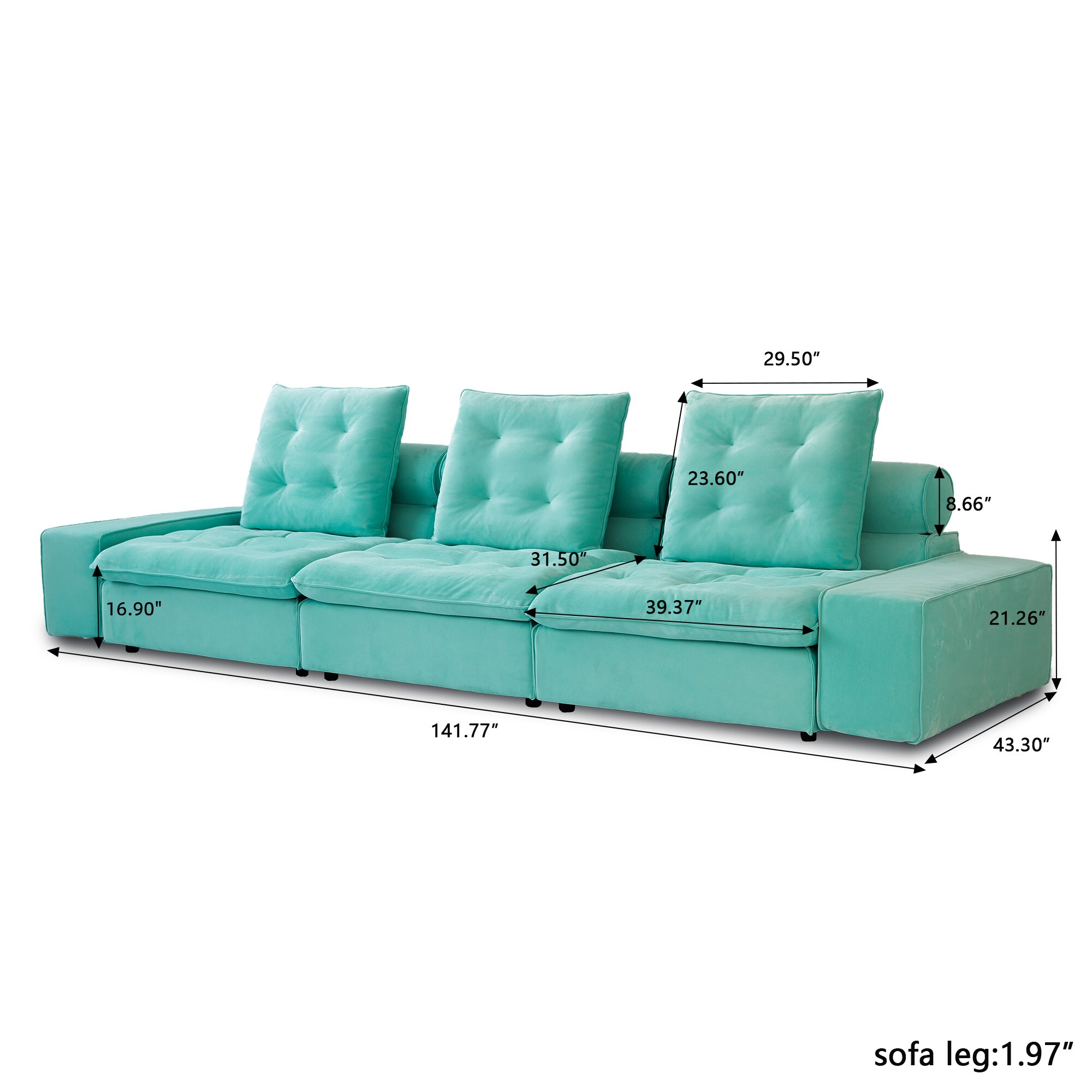 BuotiqHom DH-S3-136TB Sofas-Loveseats - View #10