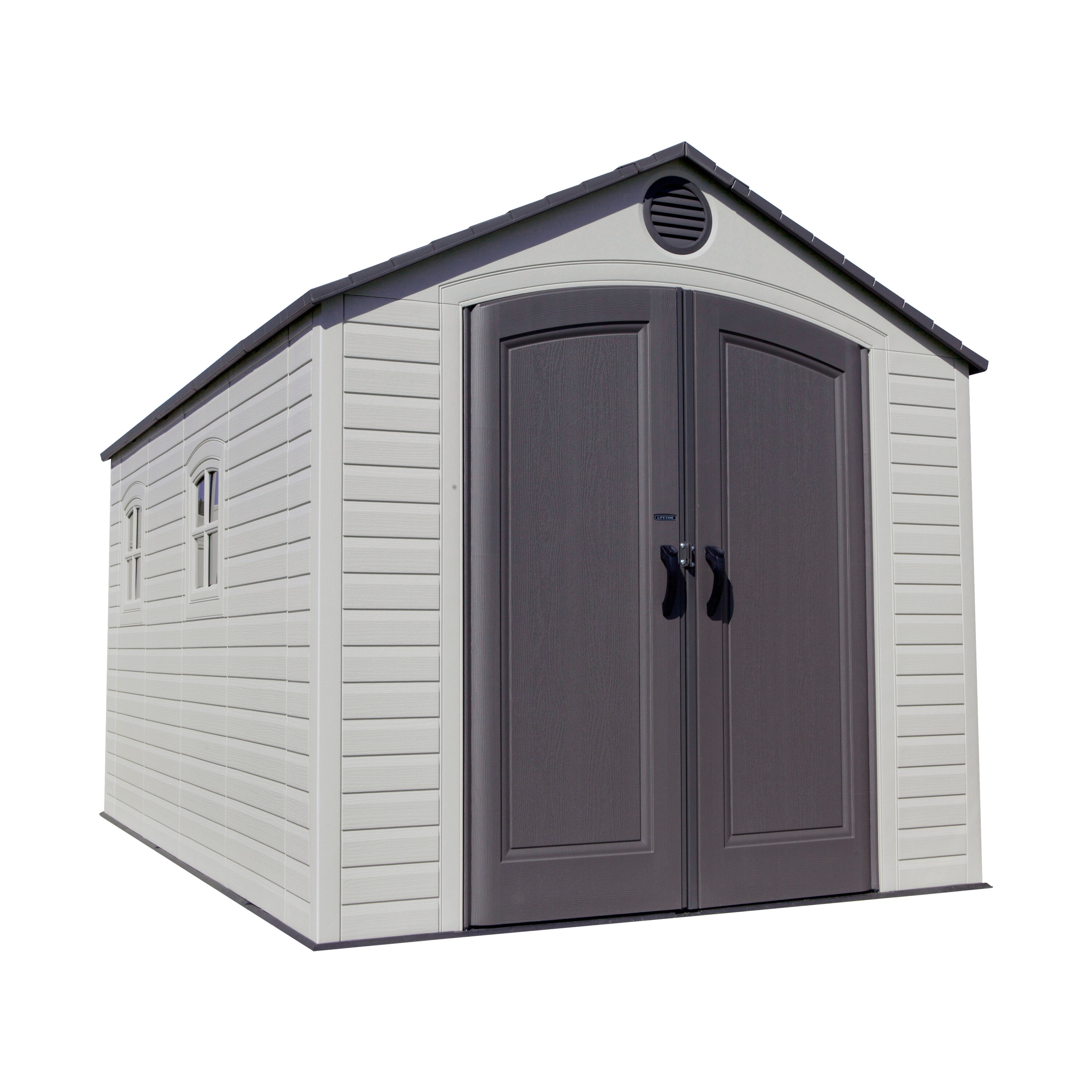 Lifetime Storage Shed: lifetime Garden Building Shed - 15' X 8' - Gray