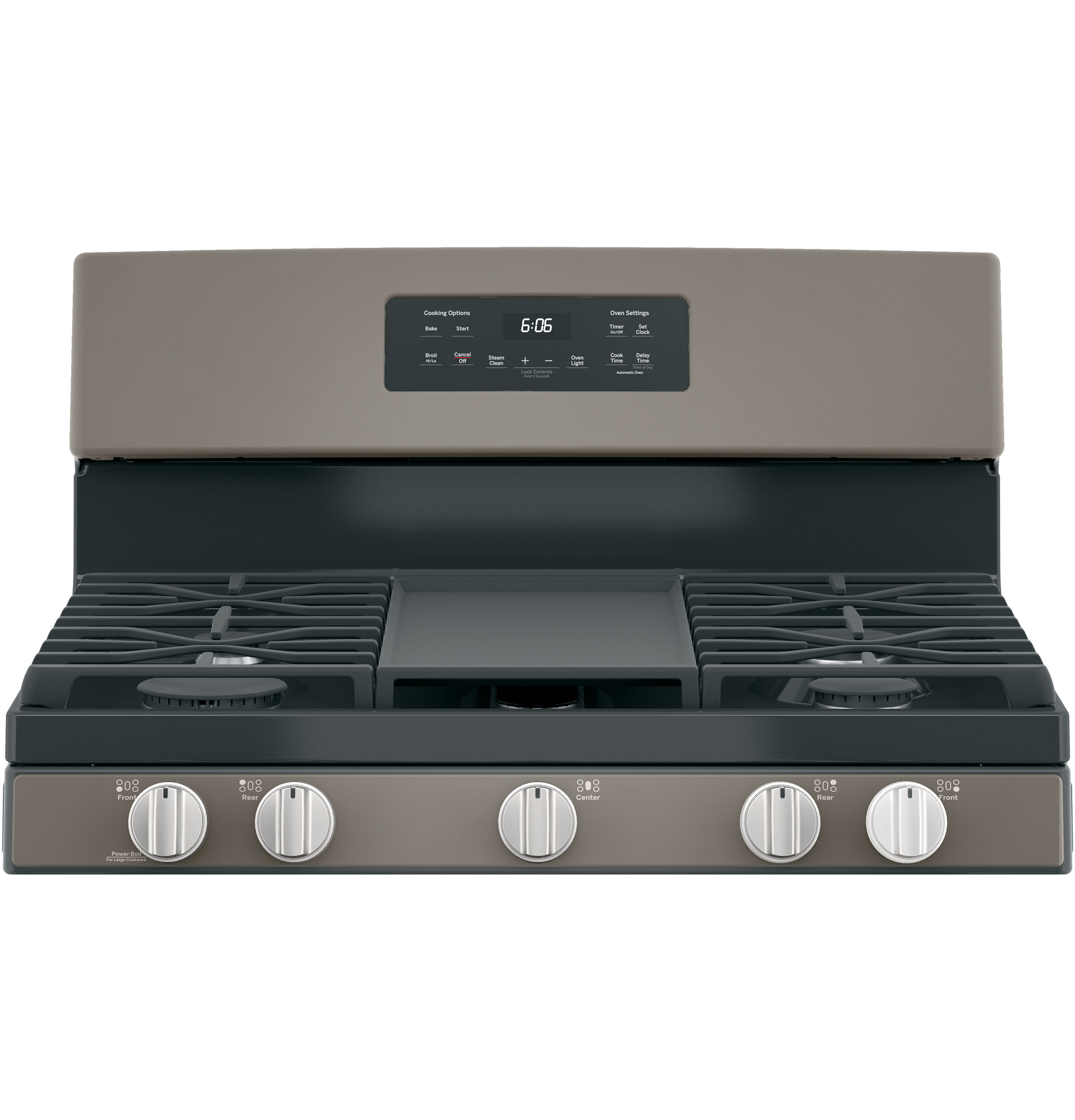 GE 30-in 5 Burners 5-cu ft Freestanding Natural Gas Range (Slate)