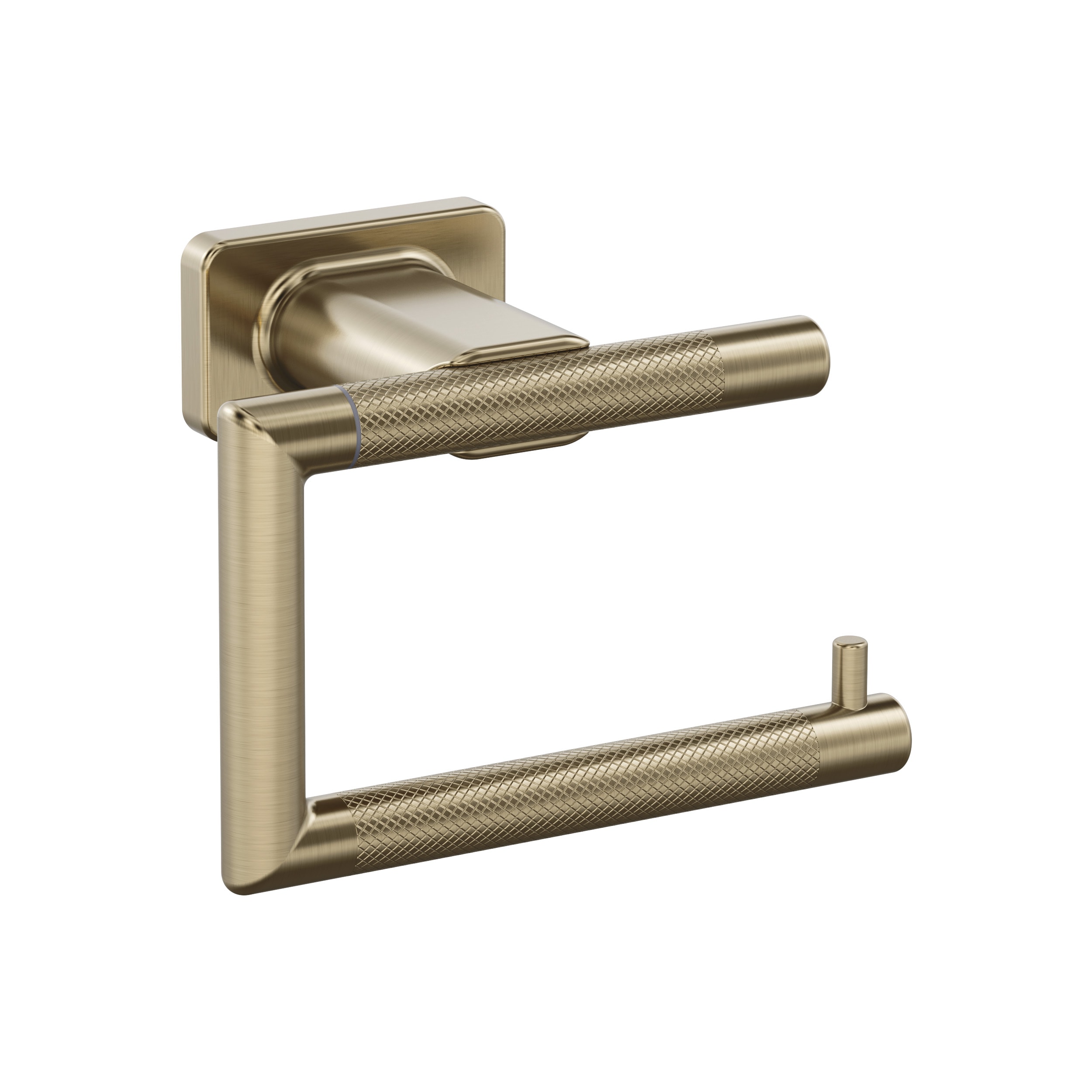 Amerock BH26617BBZ Bronx Golden Champagne Wall mount Single post Toilet Paper Holder 1 -Rolls with Storage