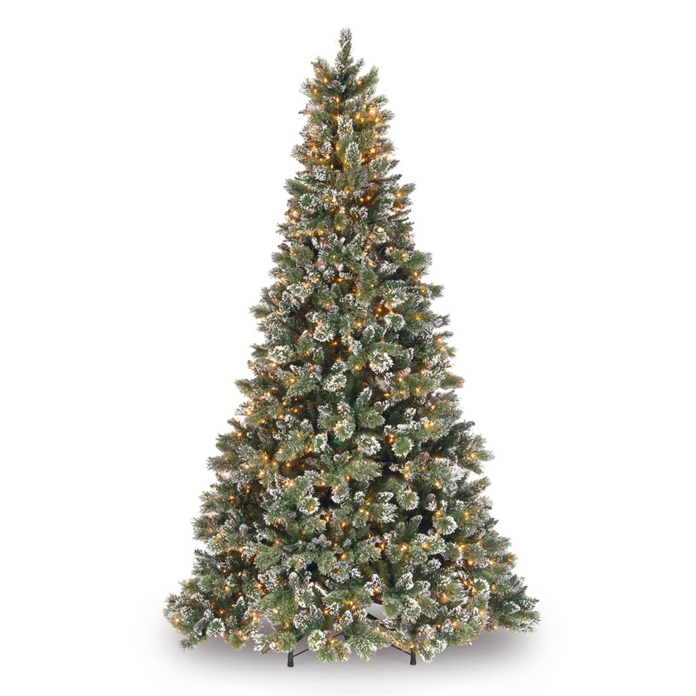 National Tree Company 9-FT PRE-LIT GLITTERY BRISTLE PIN in the ...