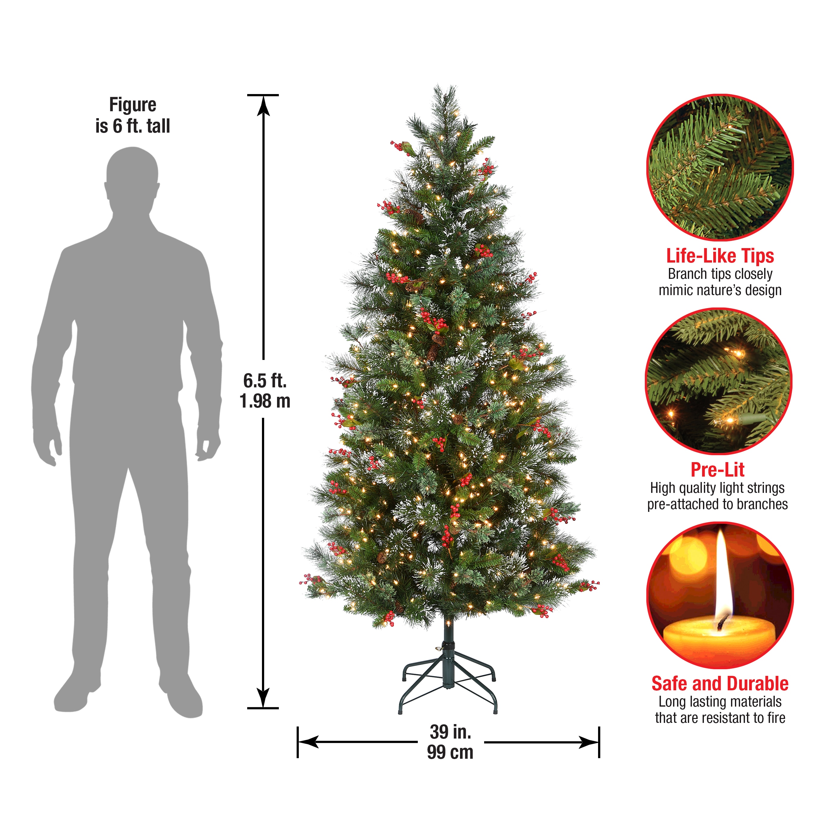 National Tree Company WP1-308-65 Artificial-Christmas-Trees - View #9