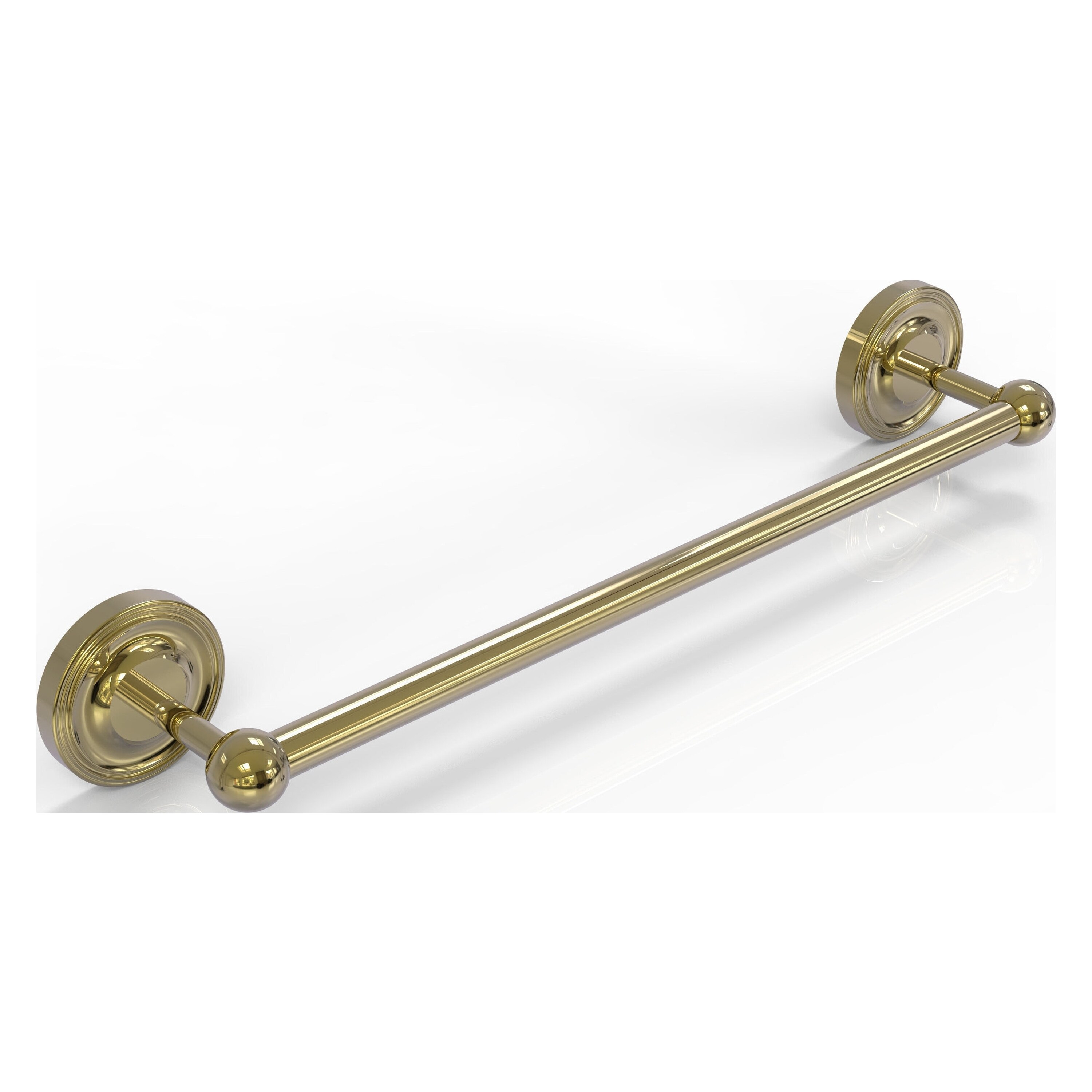 Allied Brass PR-41/18-UNL Prestige Regal 18-in Unlacquered Brass Wall mount Single Towel Bar