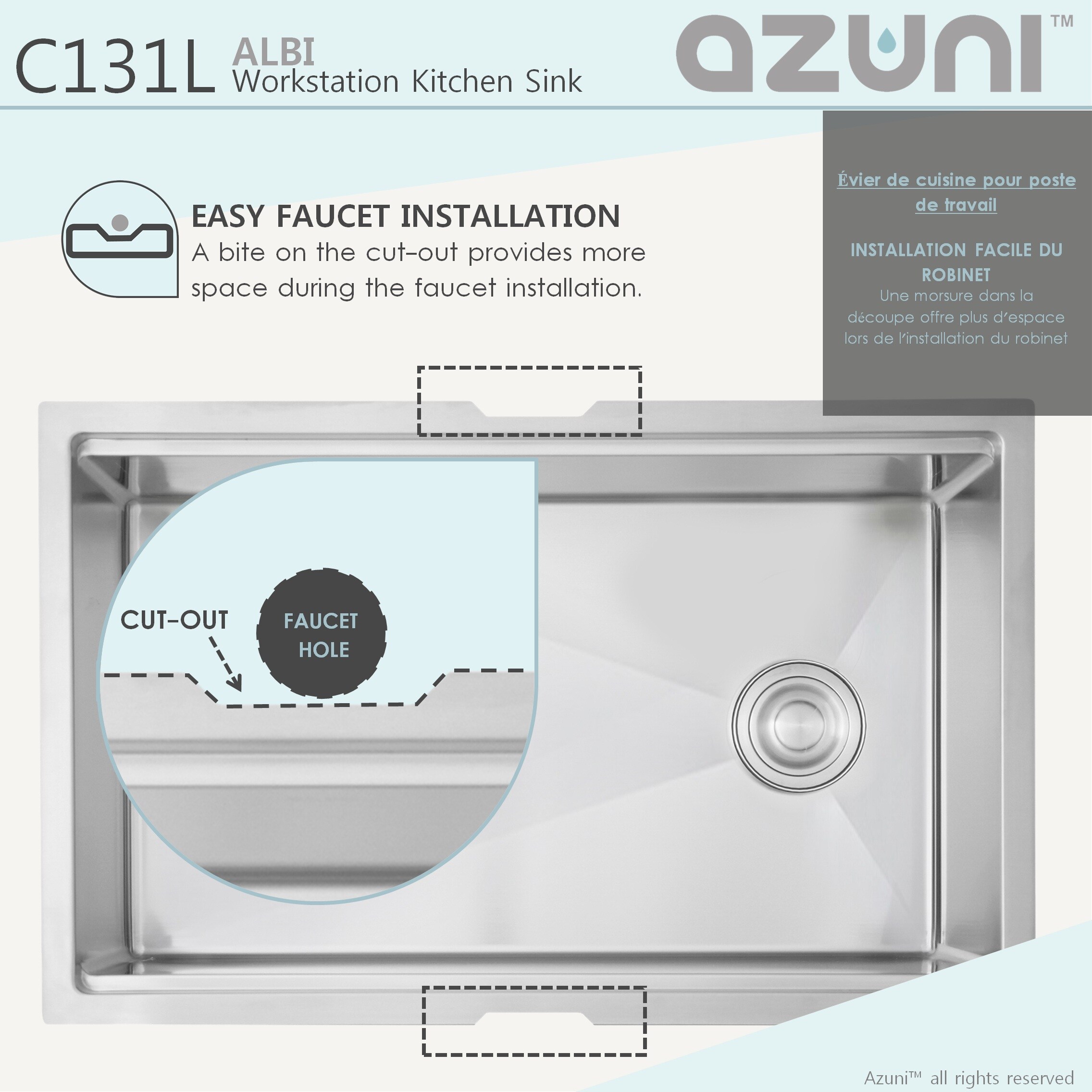 Azuni C131L1 Kitchen-Sinks - View #10