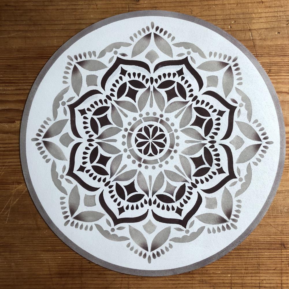 Devi Mandala Stencil (10 mil plastic)