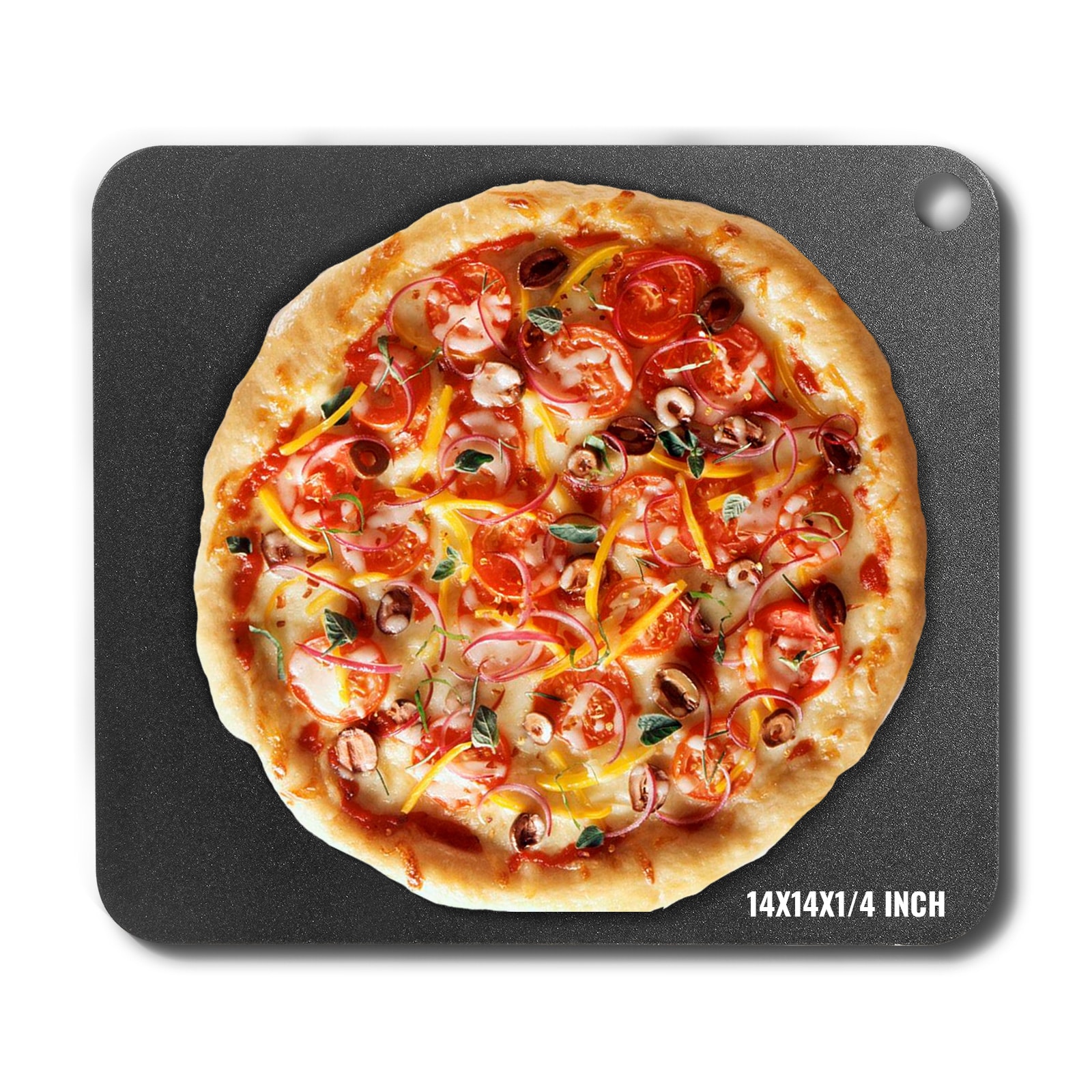 VEVOR SCFXPSPSGB1400696V0 14x14x1/4-IN Pizza Baking Stone Carbon steel Non-Stick Pizza stone