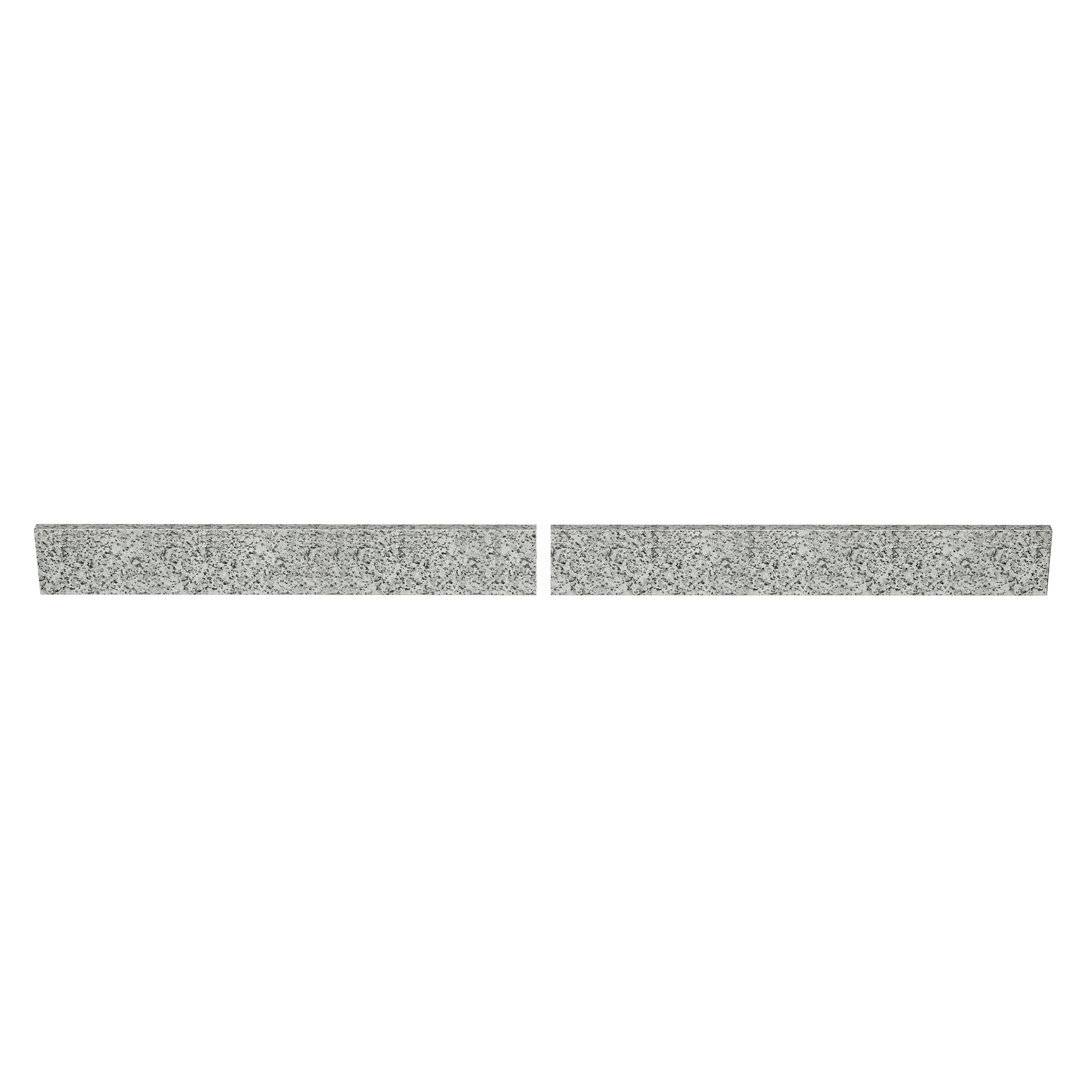 TJAmerican TJ72-40BS305 (2-Pieces of 36 in.) 4-in H x 72 L Gray Granite Bathroom Backsplash