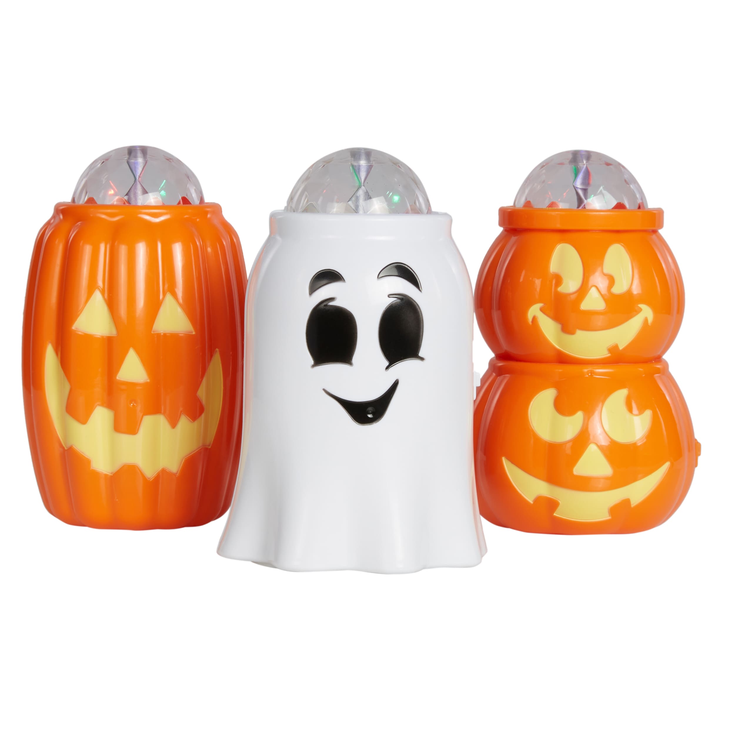 Magic Seasons 5-in Lighted Happy Halloween Tabletop Decoration in ...
