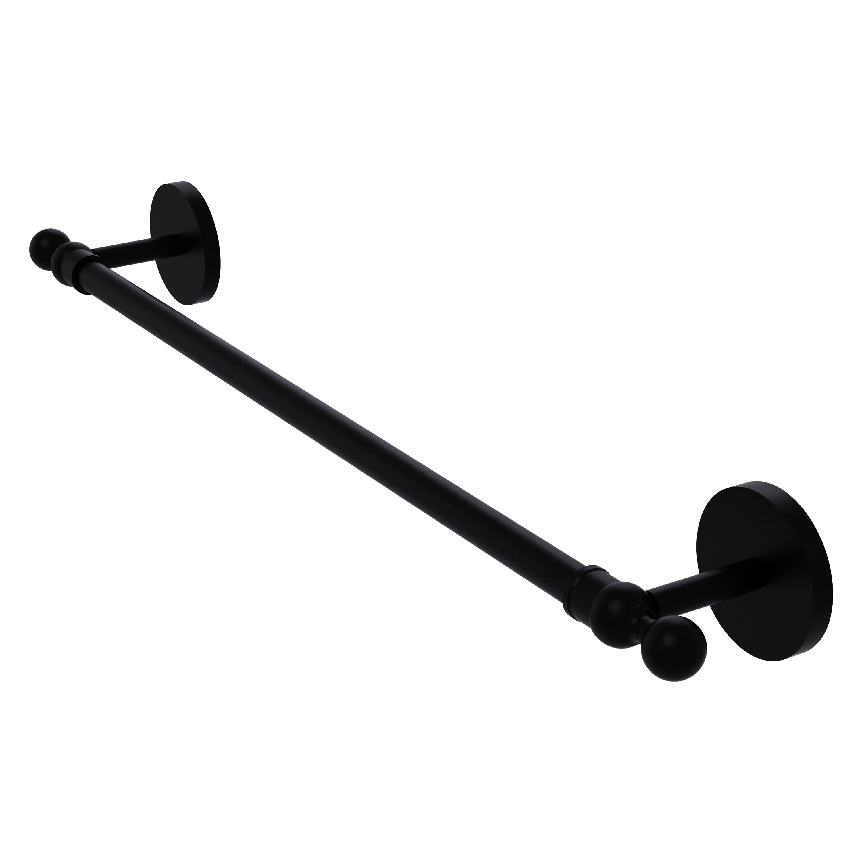 Allied Brass 1041/30-BKM Skyline 30-in Matte Black Wall mount Single Towel Bar