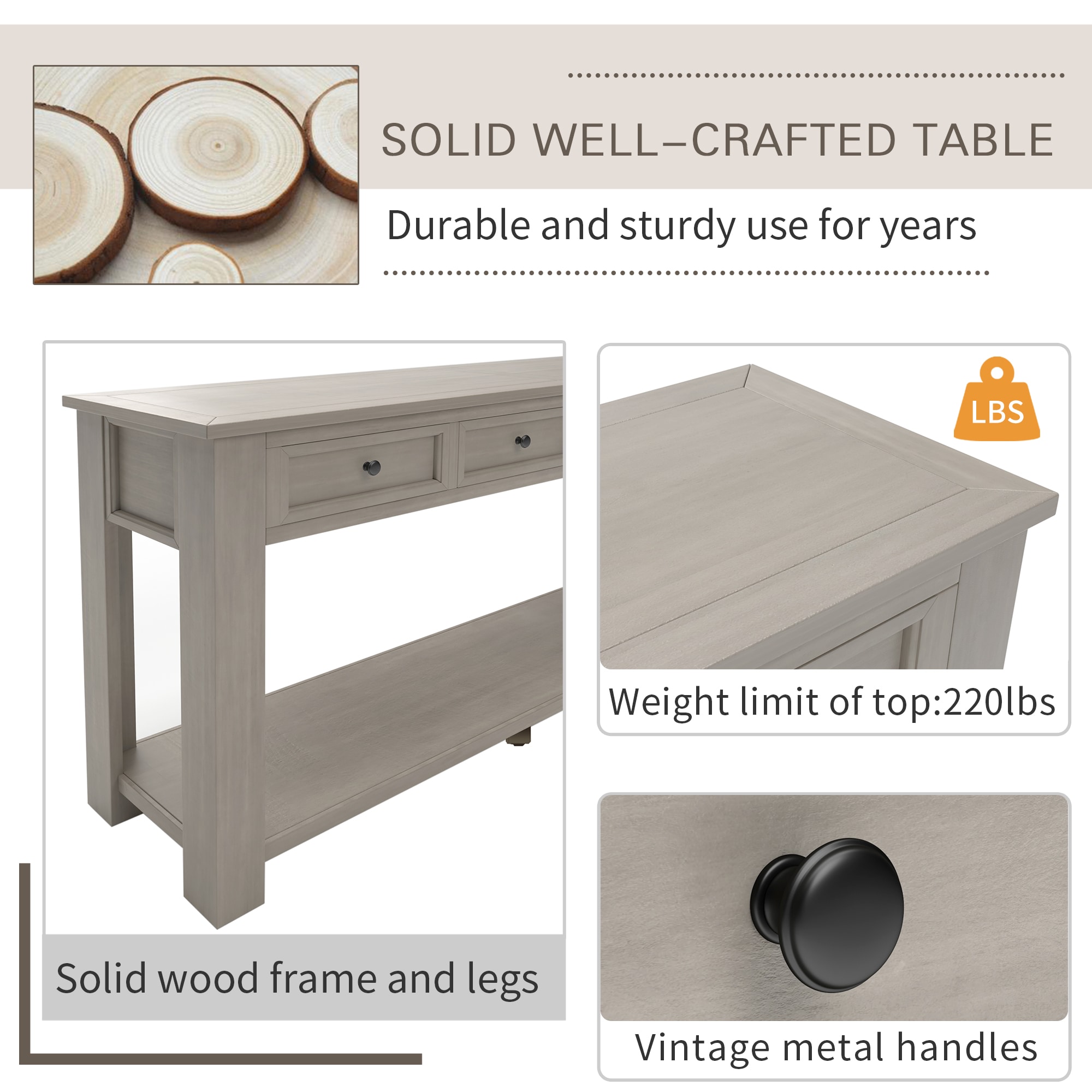 ModernLuxe WF287219AAE Console-Sofa-Tables - View #3