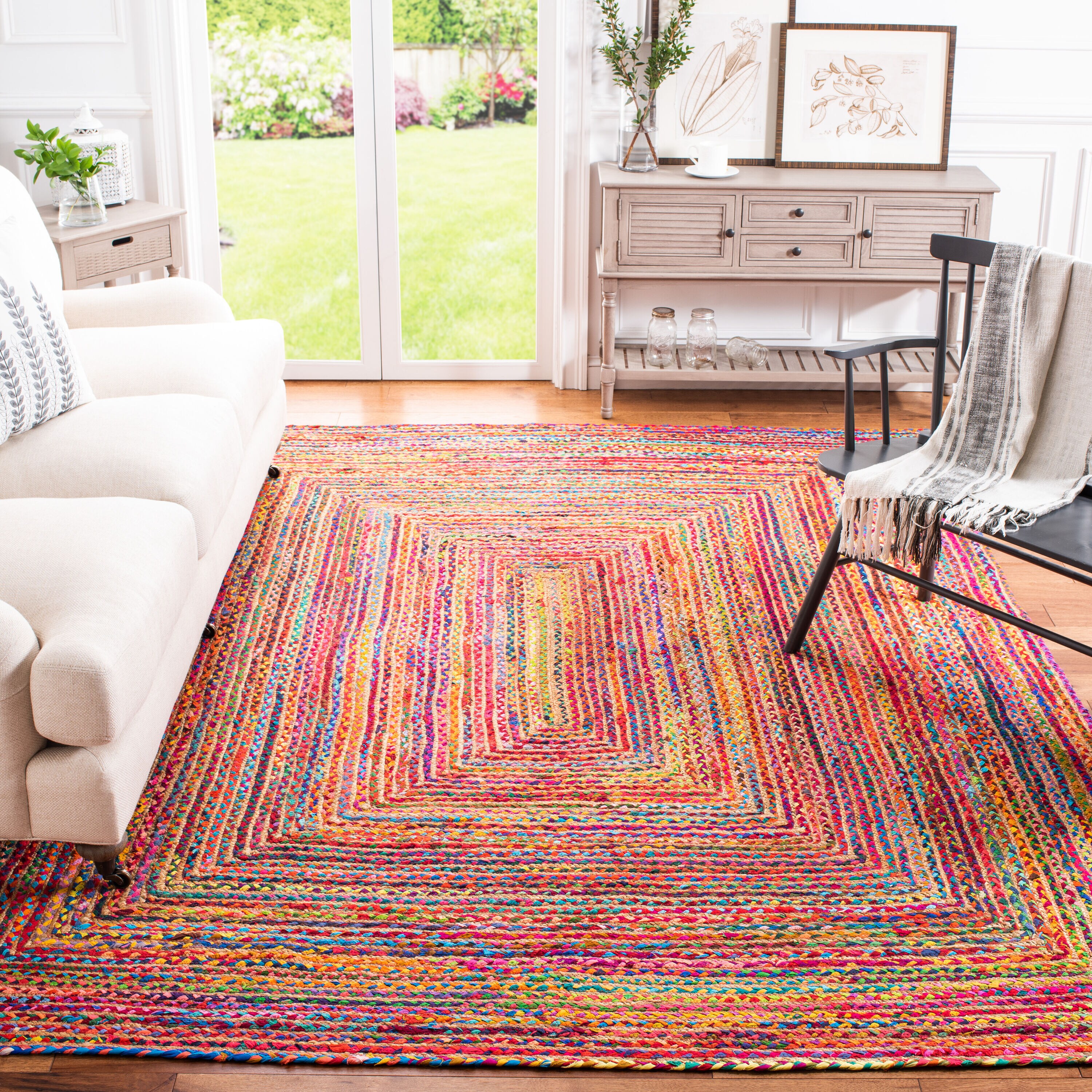  Cape Cod 202 Red/Multi Bohemian 8ft x 10ft Large Rectangle Rug