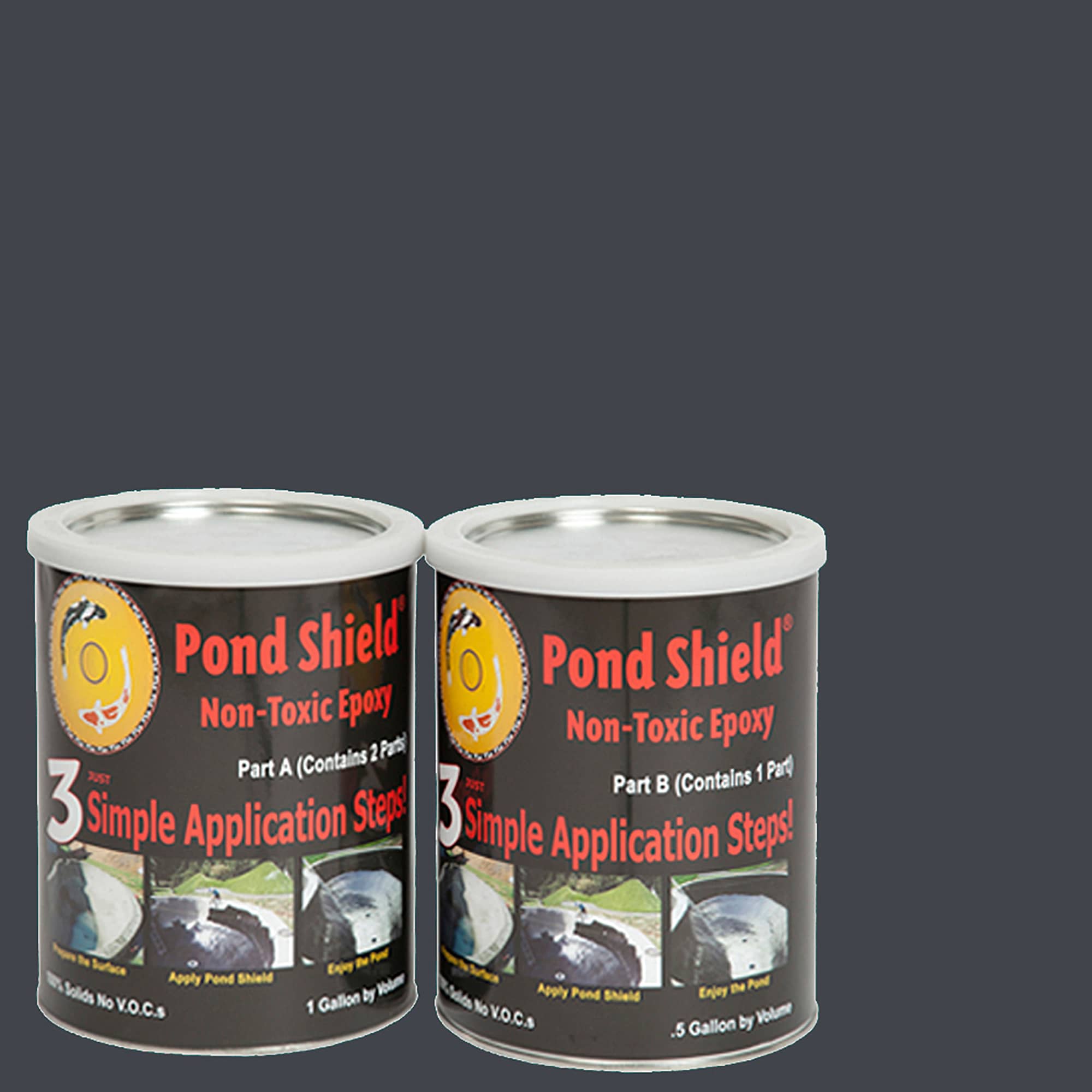 Pond Armor SKU-CGRAY-1GA Pond Shield Charcoal Gray Gloss Solid Oil-based Interior/Exterior Waterproofer (1.5-Gallon)