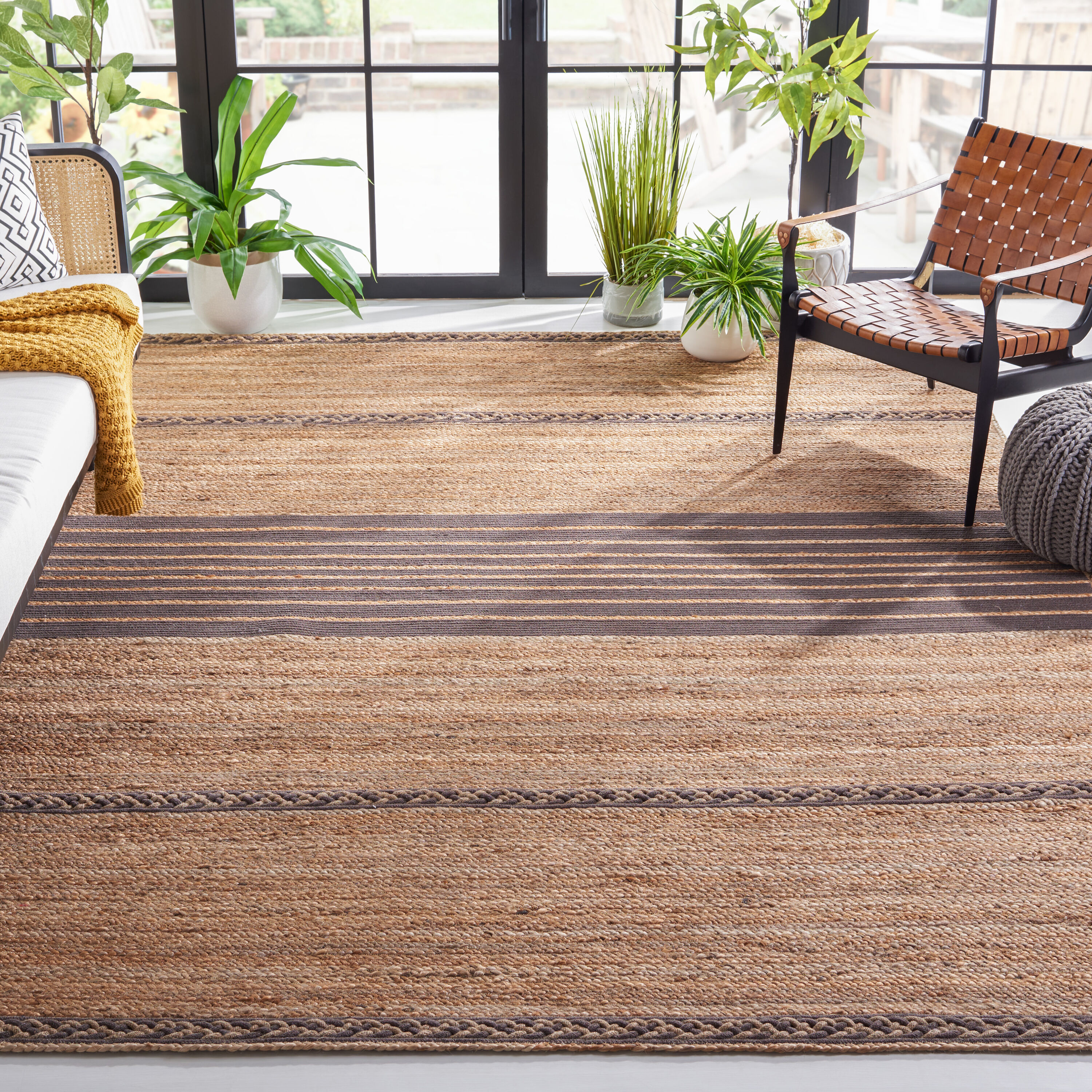  Natural Fiber 262 Natural/Brown Coastal 6ft x 9ft Medium Rectangle Rug