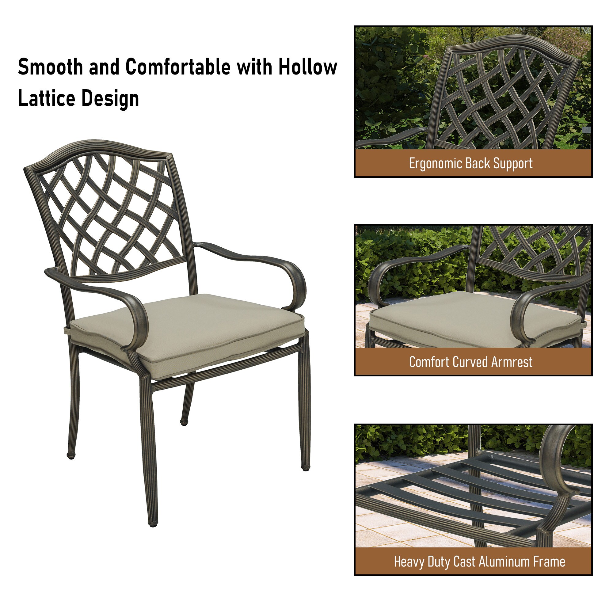 Hampton Bay Laurel Oaks 7Piece Black Steel Outdoor Patio, 50 OFF