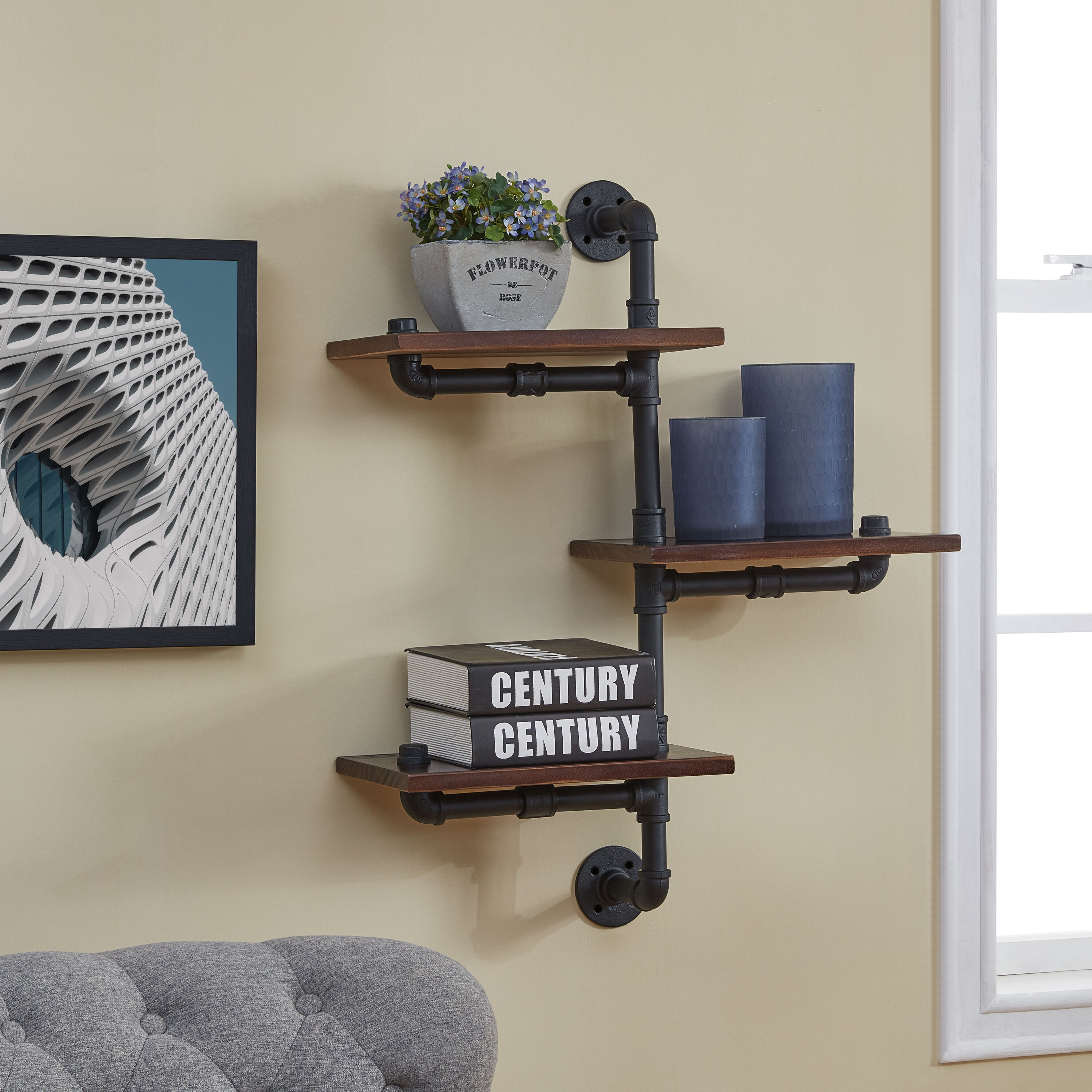 Danya B. GH120 Wall-Mounted-Shelving - View #3