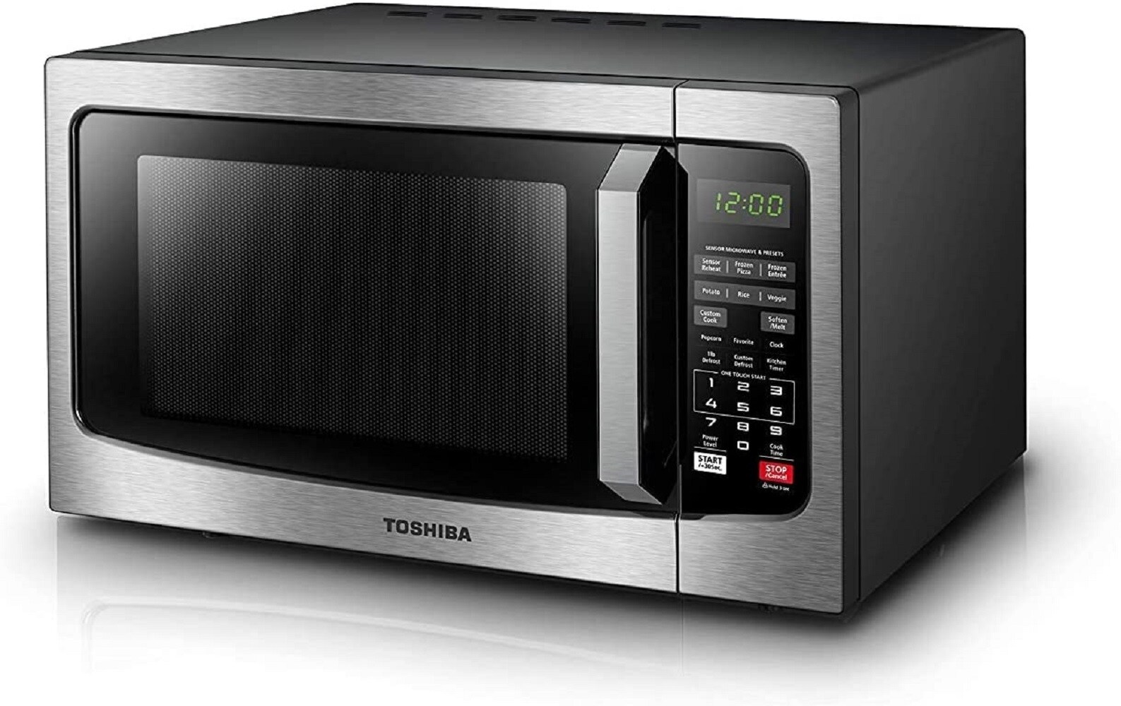 Toshiba Toshiba EM131A5CSS Microwave Oven with Smart Sensor Easy Clean Interior ECO Mode and