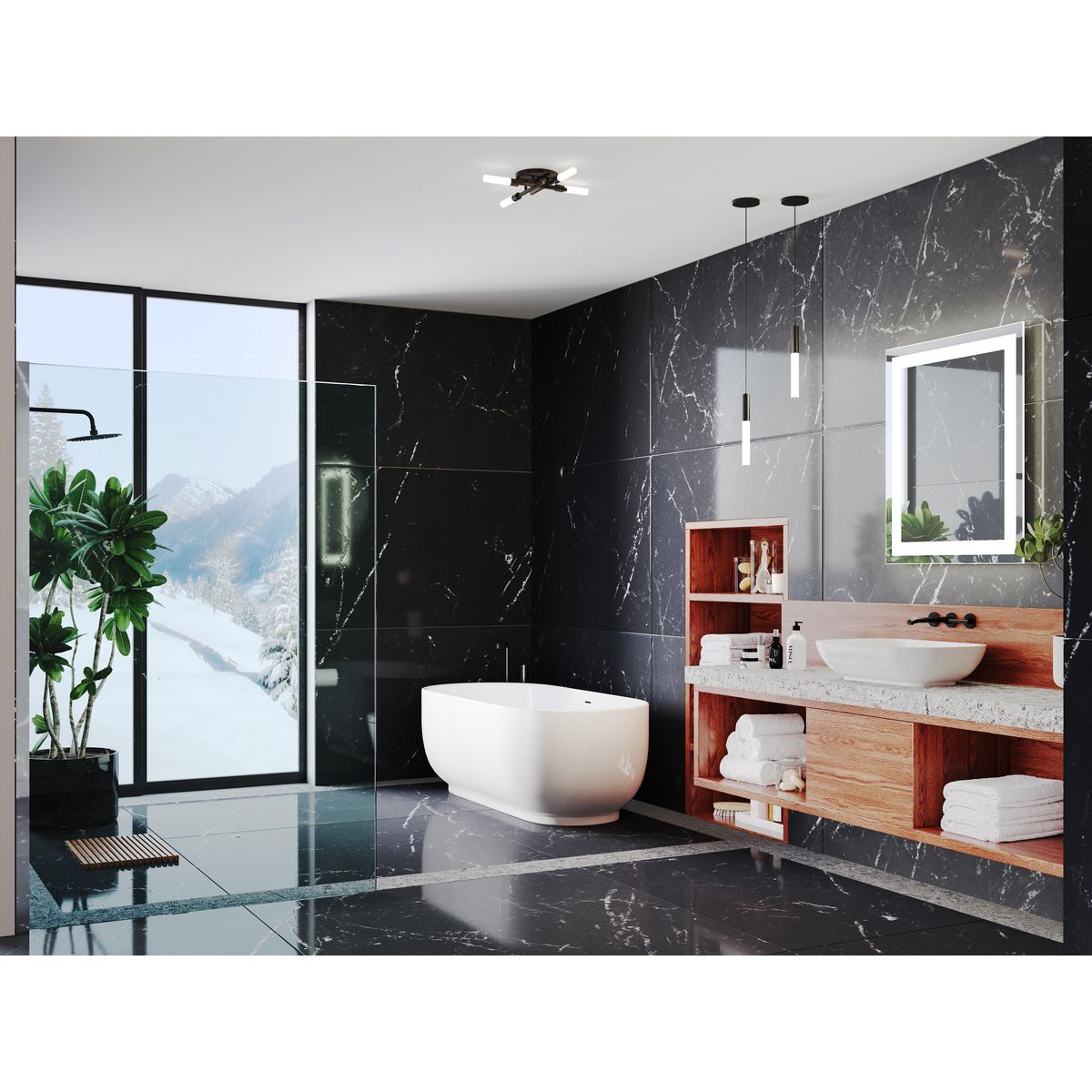 Progress Lighting P300455-030-30 Framed-Bath-Mirrors - View #6