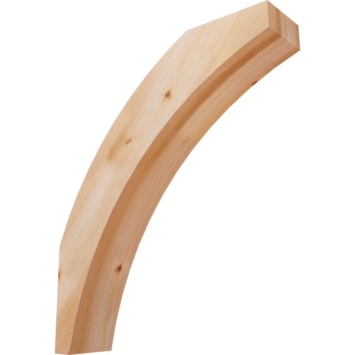 Ekena Millwork BRC06X24X28THR00SWR 5-1/2-in x 24-in x 28-in Western Red Cedar Unfinished Wood Thorton Smooth Knee Brace