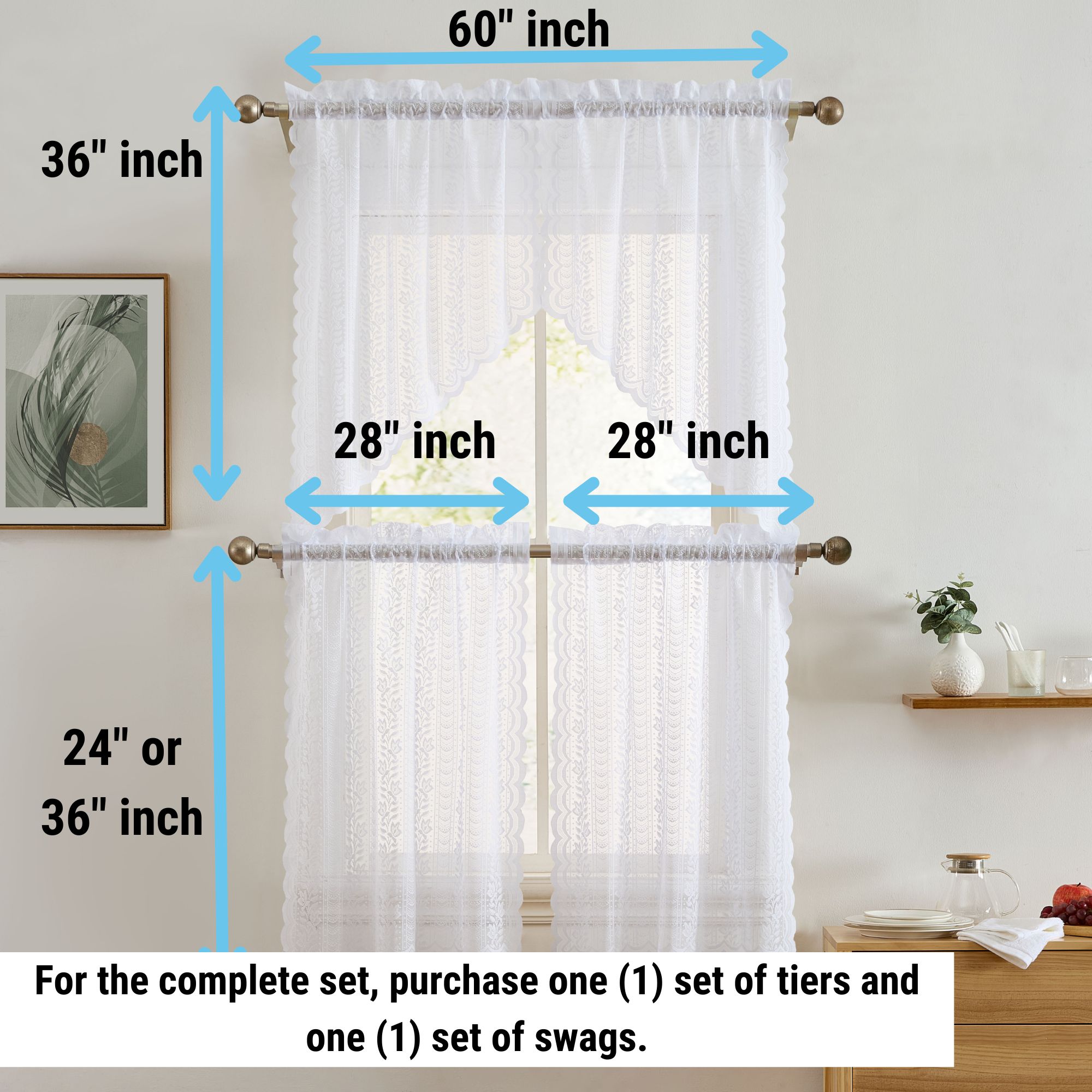 HLC.me SPHA-36-WHT valances - View #4