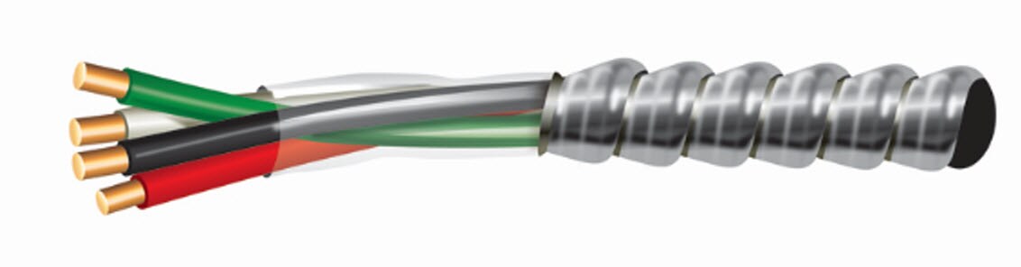 Cerrowire 1483-1603B 50-ft 3 Stranded Aluminum MC (Metal Clad) Cable