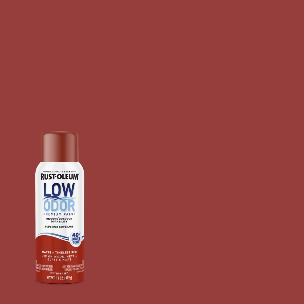 Rust-Oleum 388281 Low Odor Matte Timeless Red Spray paint ( NET WT. 1-oz )