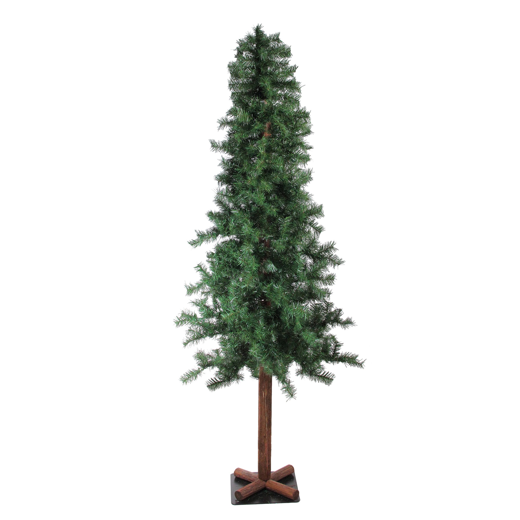 Country DOWNSWEPT ALPINE ARTIFICIAL CHRISTMAS TREE Primitive Holiday 5ft. 