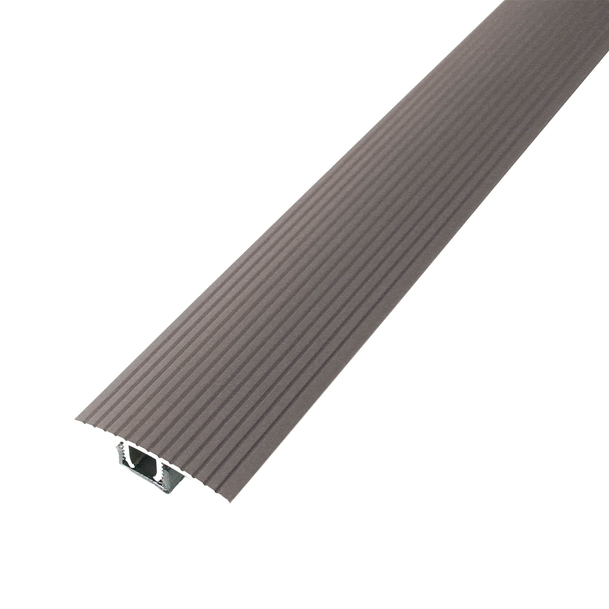 M-D 43322 Cinch Satin Nickel 0.375-in T x 1.5-in W x 36-in L Aluminum T-moulding