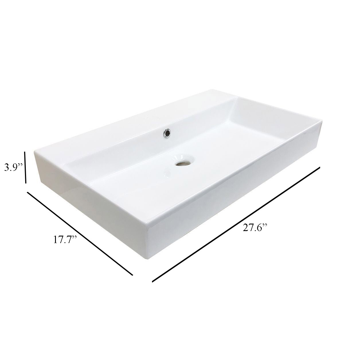 WS Bath Collections ENERGY 70.00 Bath-Sink - View #7