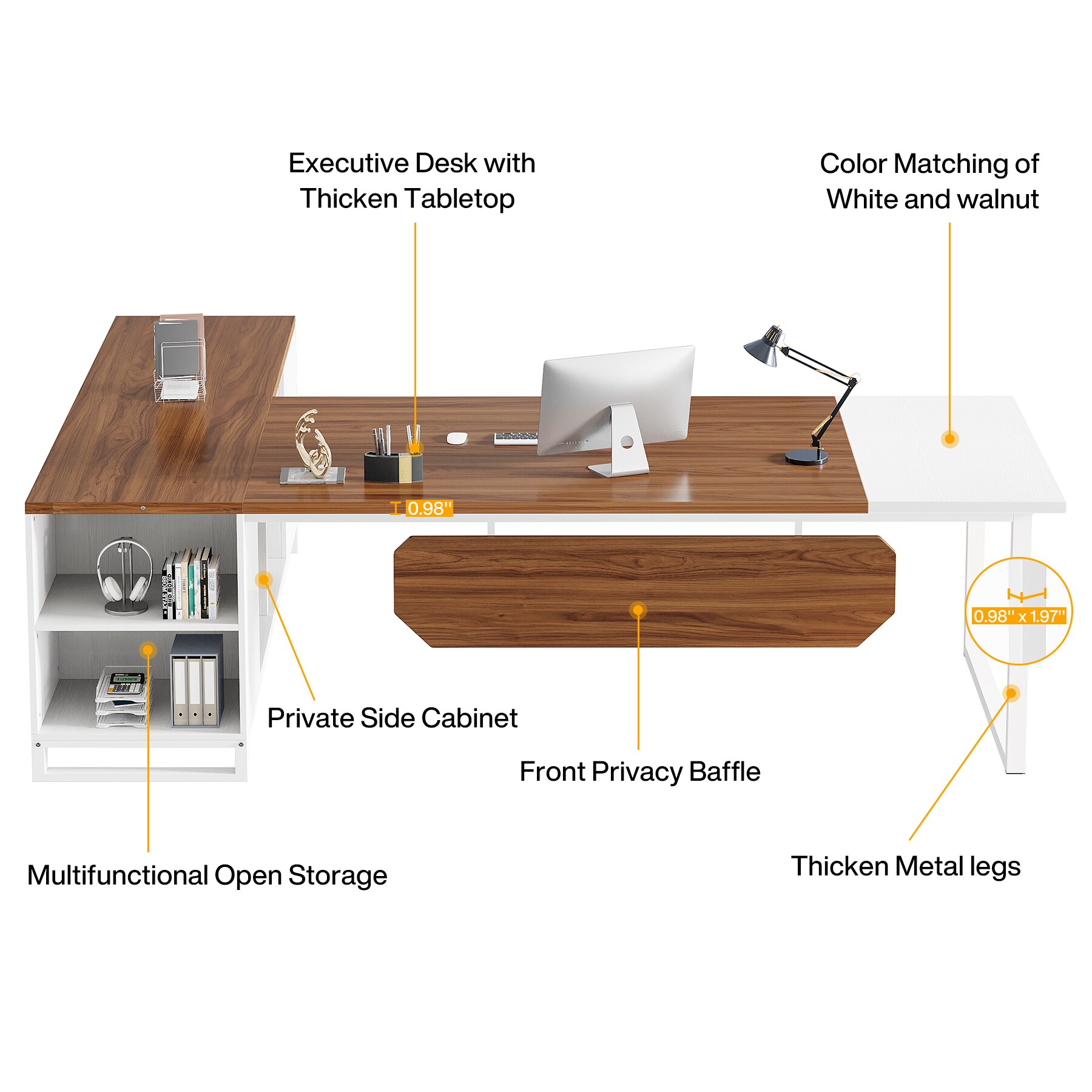 Tribesigns LWFD-XK00592 Office-Tables - View #8