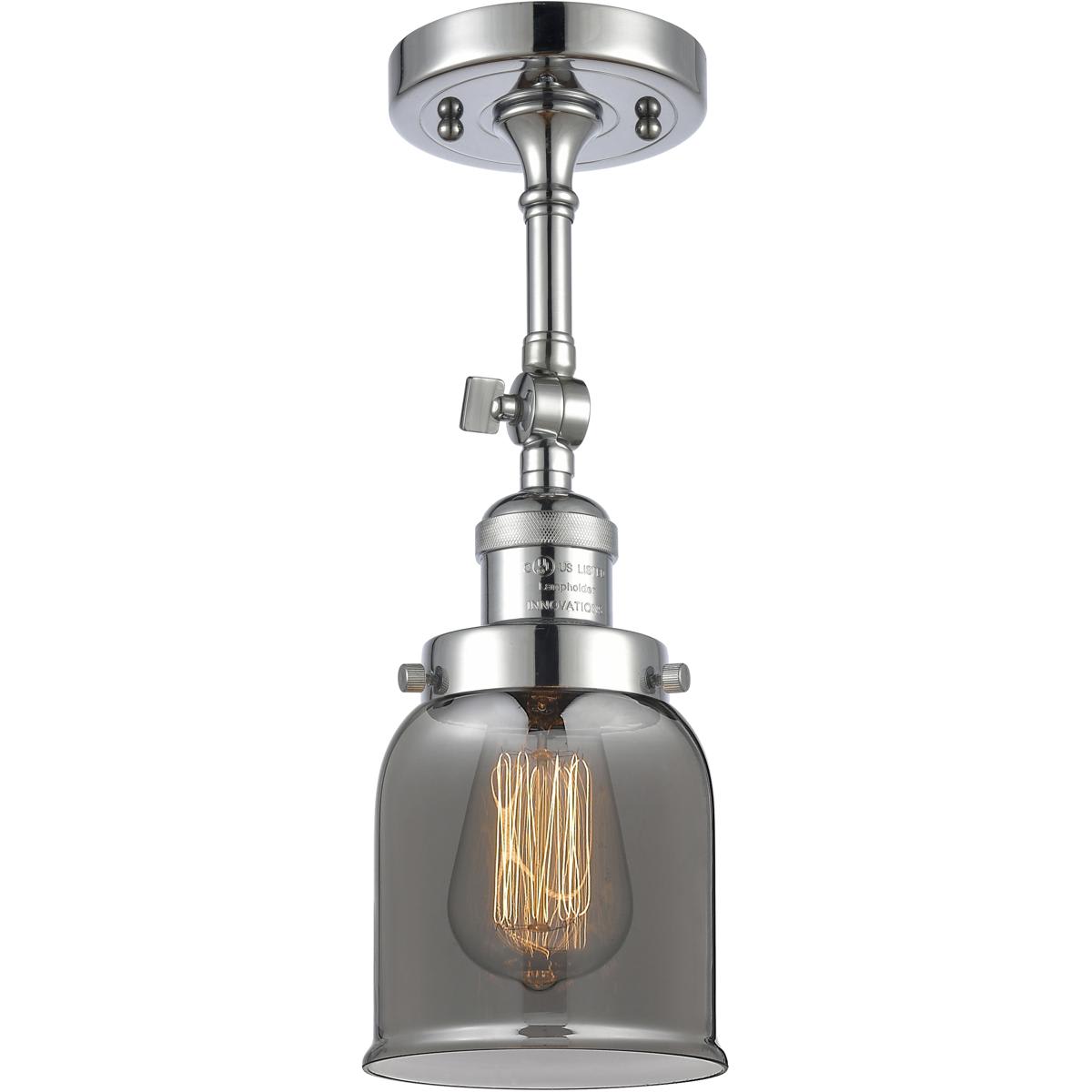 Innovations Lighting 1067325 201F-PC-G53 Franklin Restoration Small Bell Polished Chrome