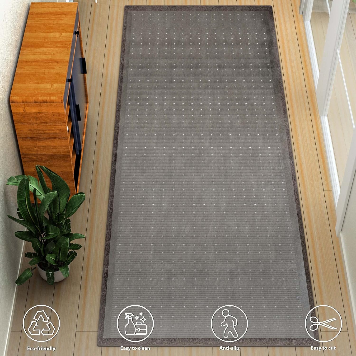 Project Source 2-ft x 12-ft Clear PVC Rectangular Indoor Decorative Runner Mat
