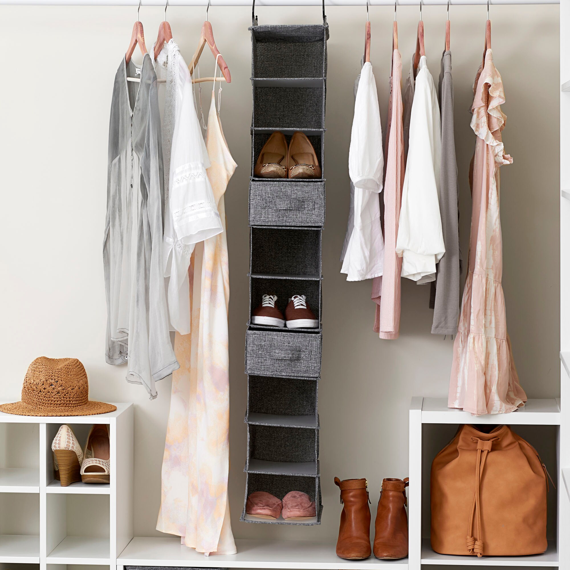 Graphite 12-Tier Over the Door Shoe Rack