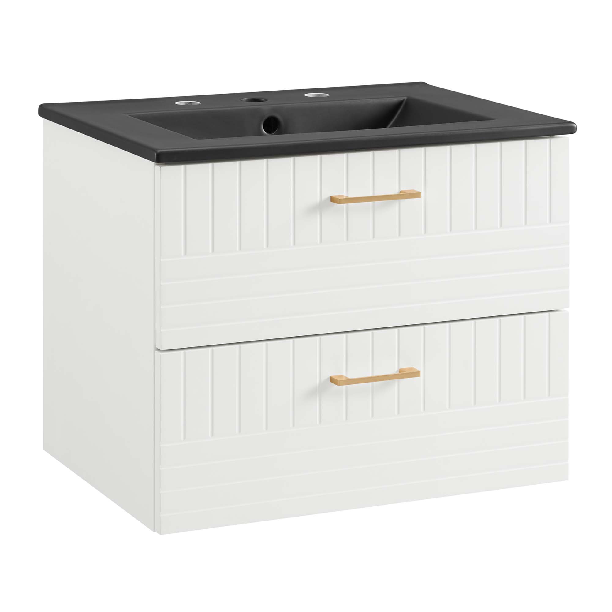 Modway  Daybreak 24-in Bathroom Vanity in White Black