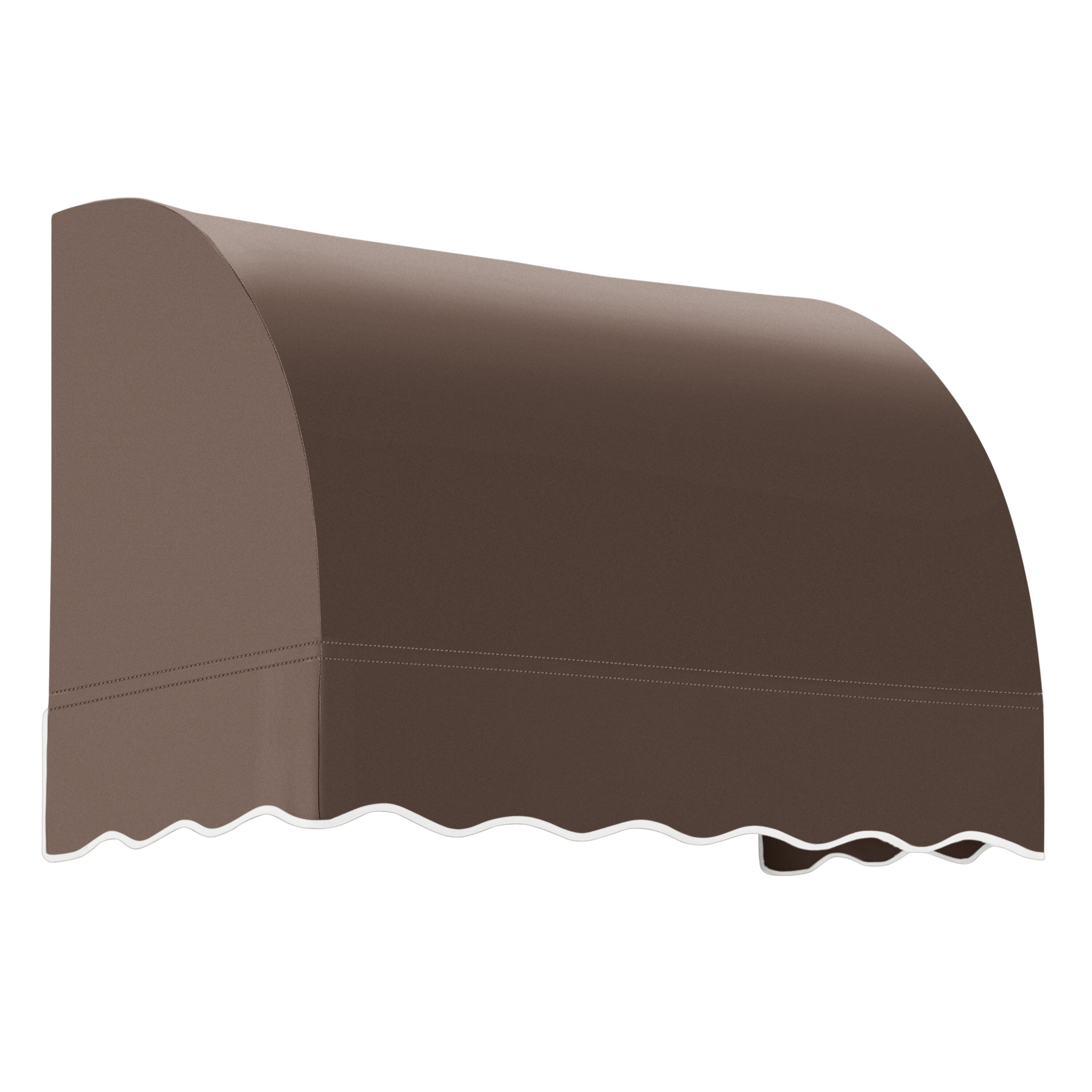 Awntech RS22-L-3BRN Savannah 40.5-in Wide x 24-in Projection x 31-in Height Fabric Brown Solid Fixed Window/Door Awning