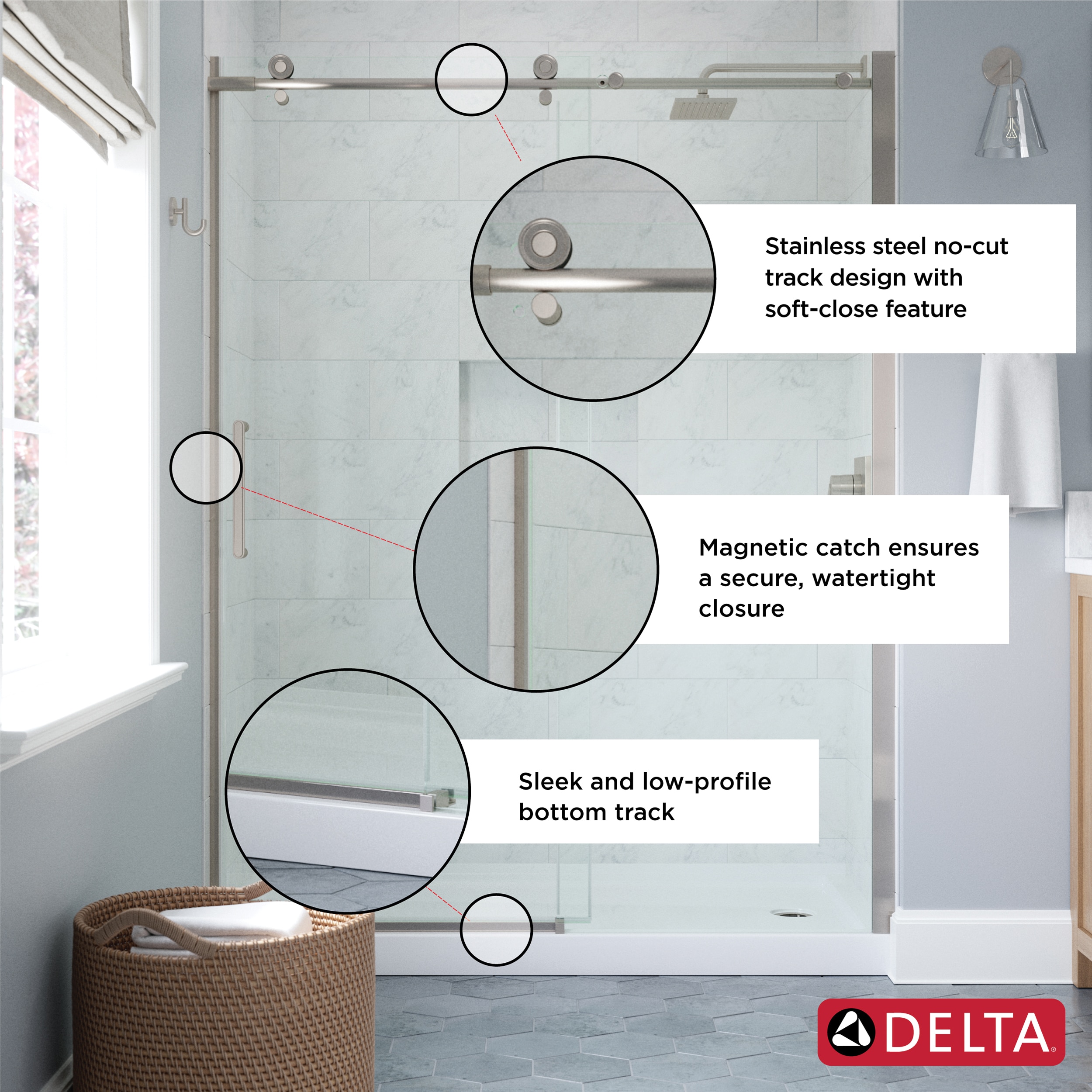 Delta SDCS860-NIK-R Shower-Doors - View #9