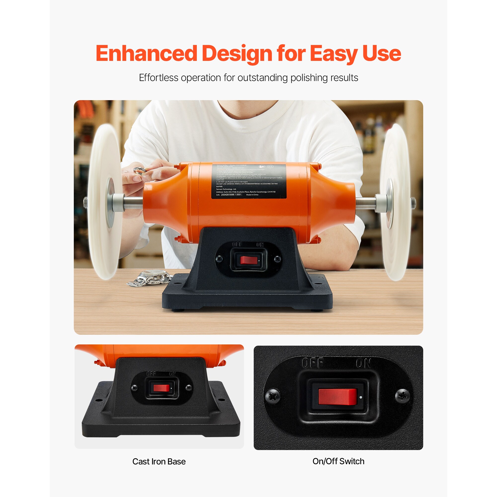 VEVOR SCTSHCQPTXDS07236V1 Corded-Polishers - View #5