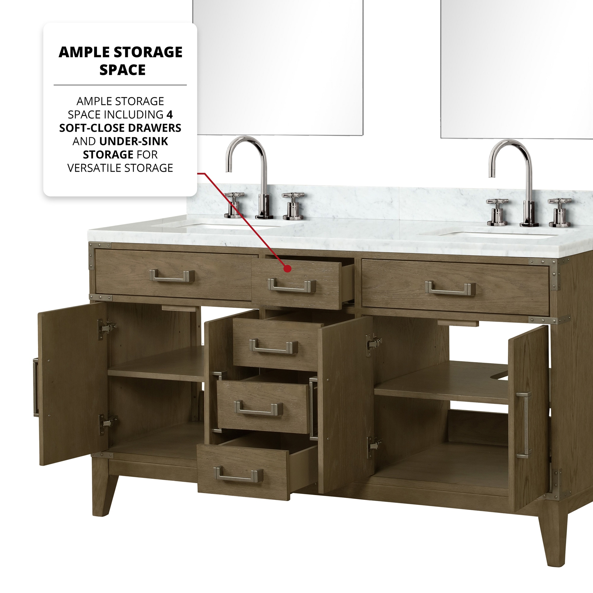 Lexora LVW60DR111 Bath-Vanity-Combo - View #7