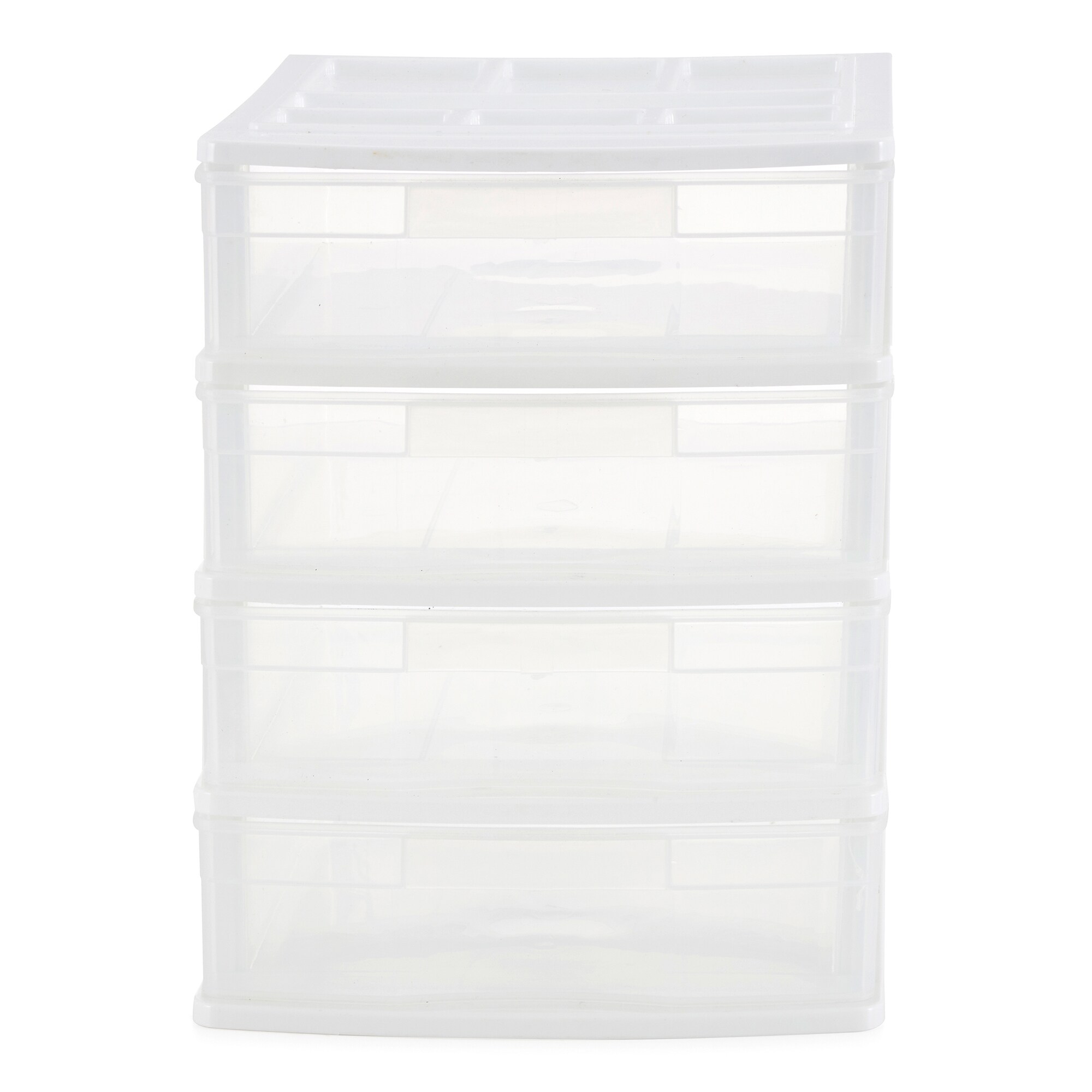 Gracious Living 4 Drawer Desk & Office Organizer with Organization Top, White