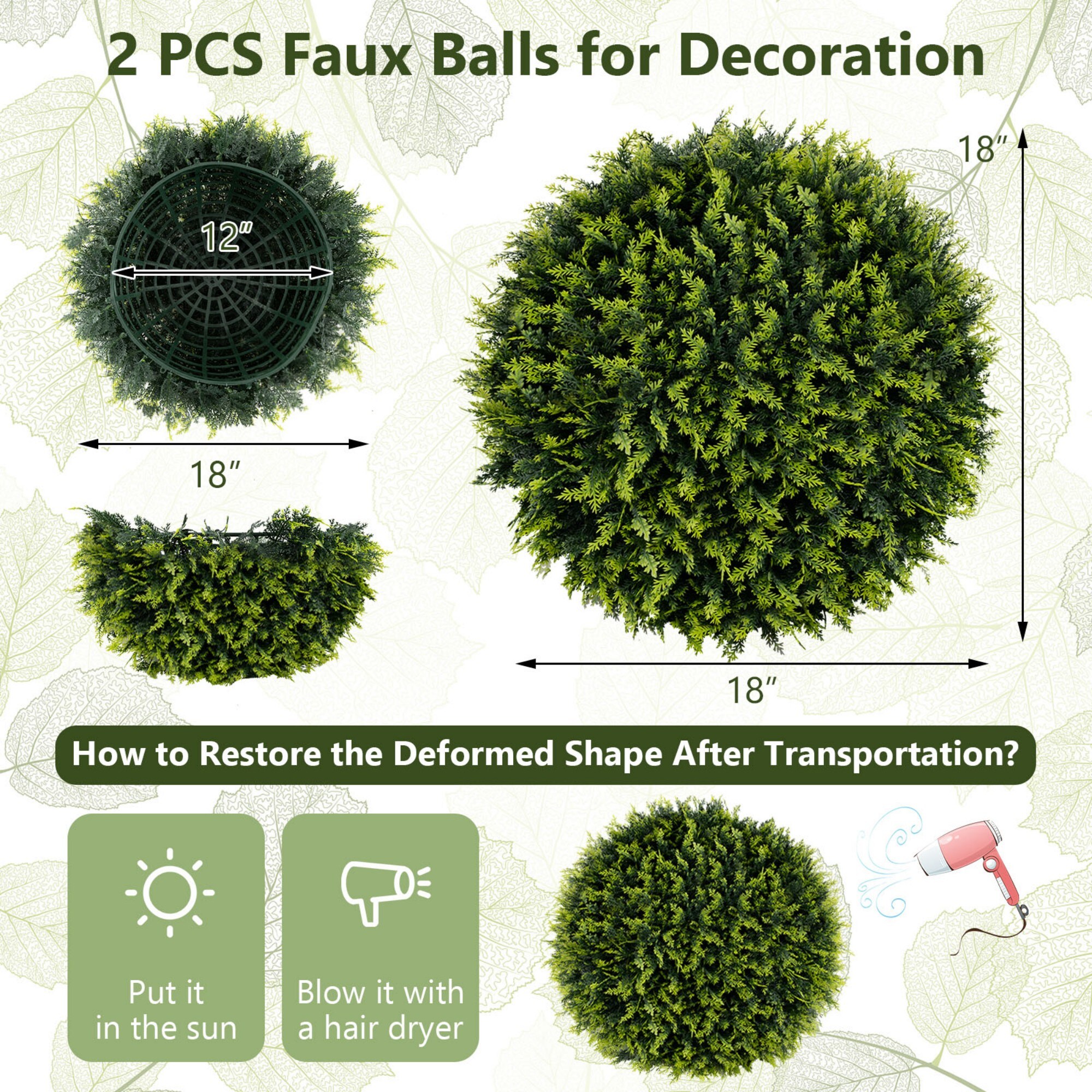 Poinic CWZH10292-S Artificial-Plants-Trees - View #2