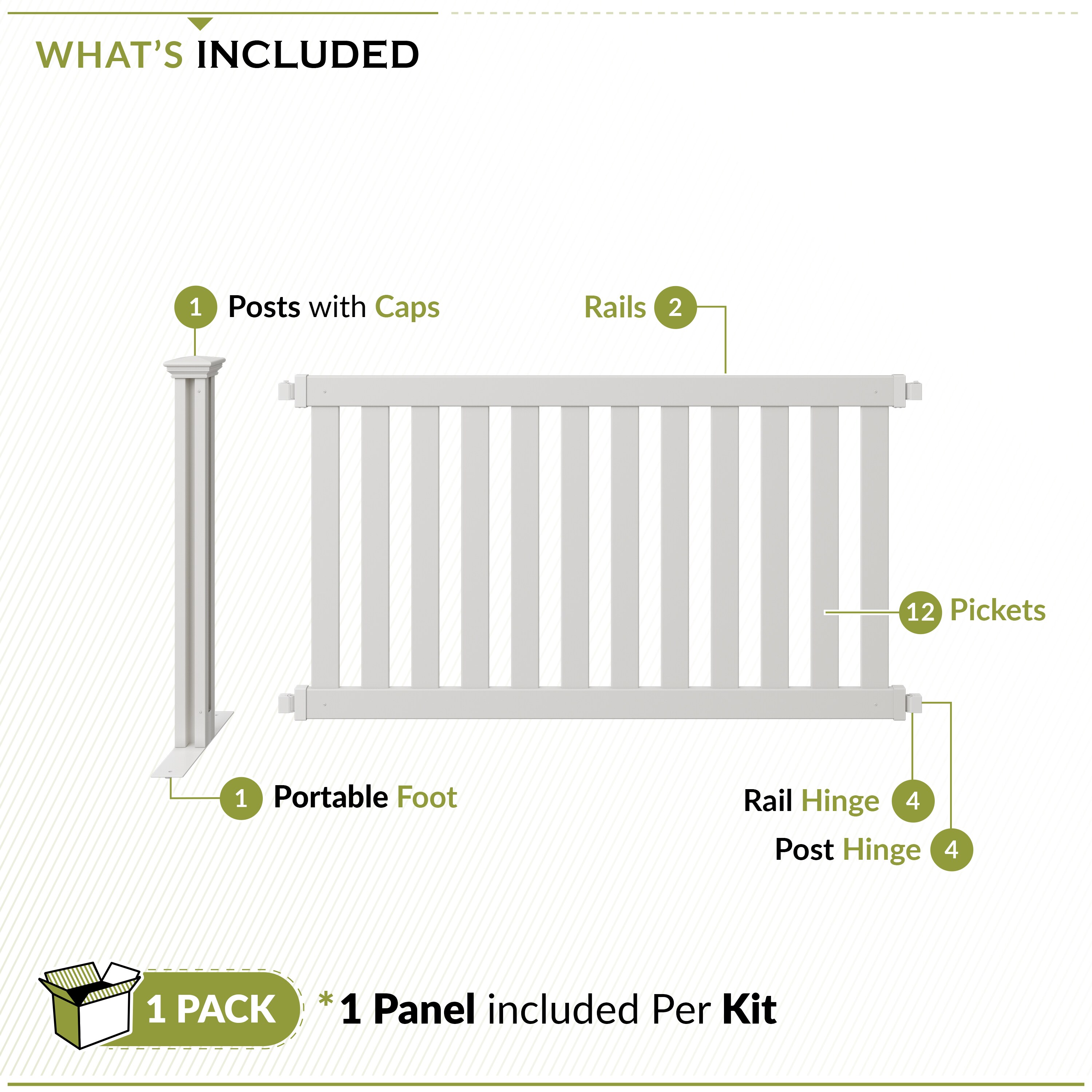 Zippity Outdoor Products ZP19062 Vinyl-Fence-Panels - View #5