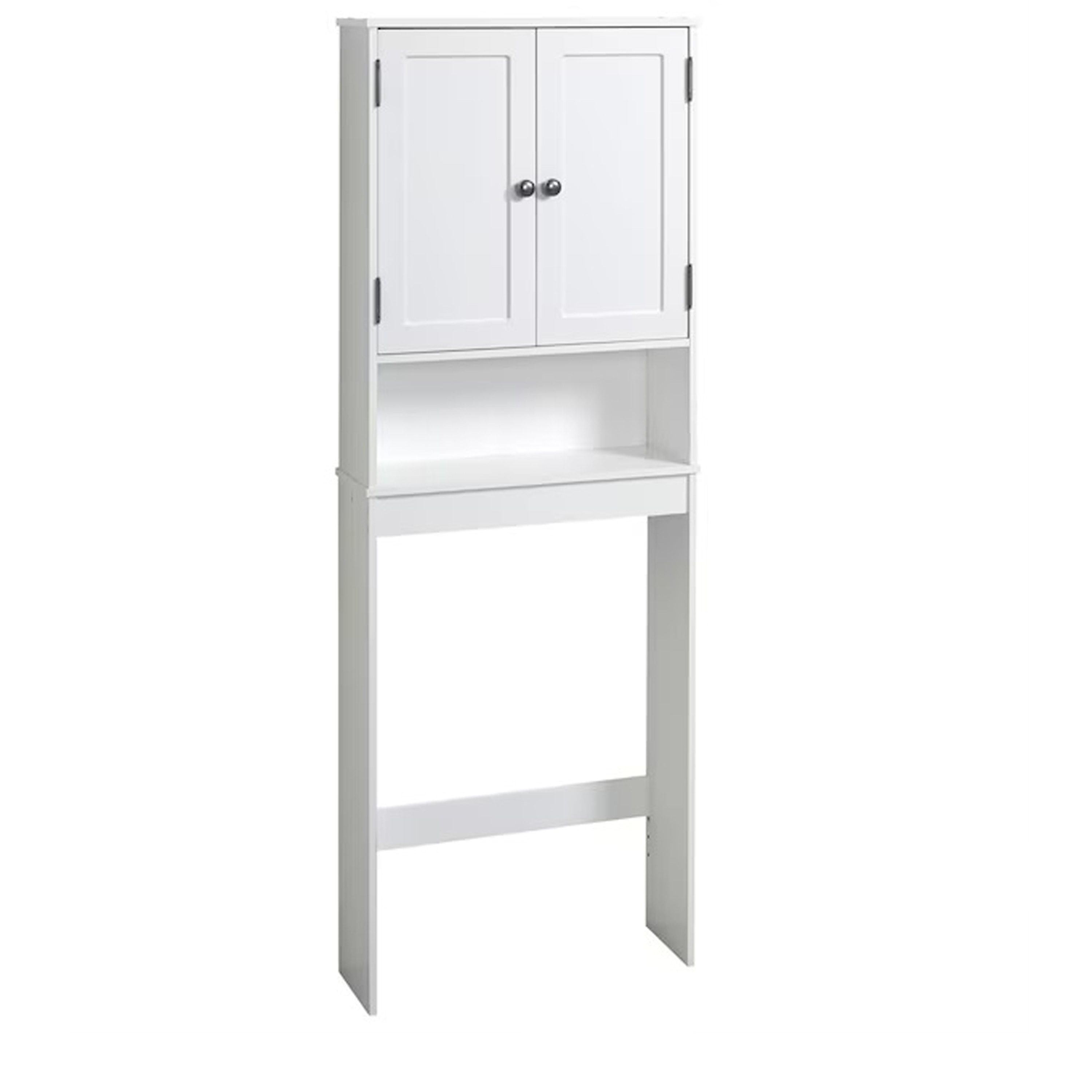 Style Selections 6923WWMV 22.95-in x 64.25-in x 7.32-in White 3 -Shelf Over-the-Toilet Storage